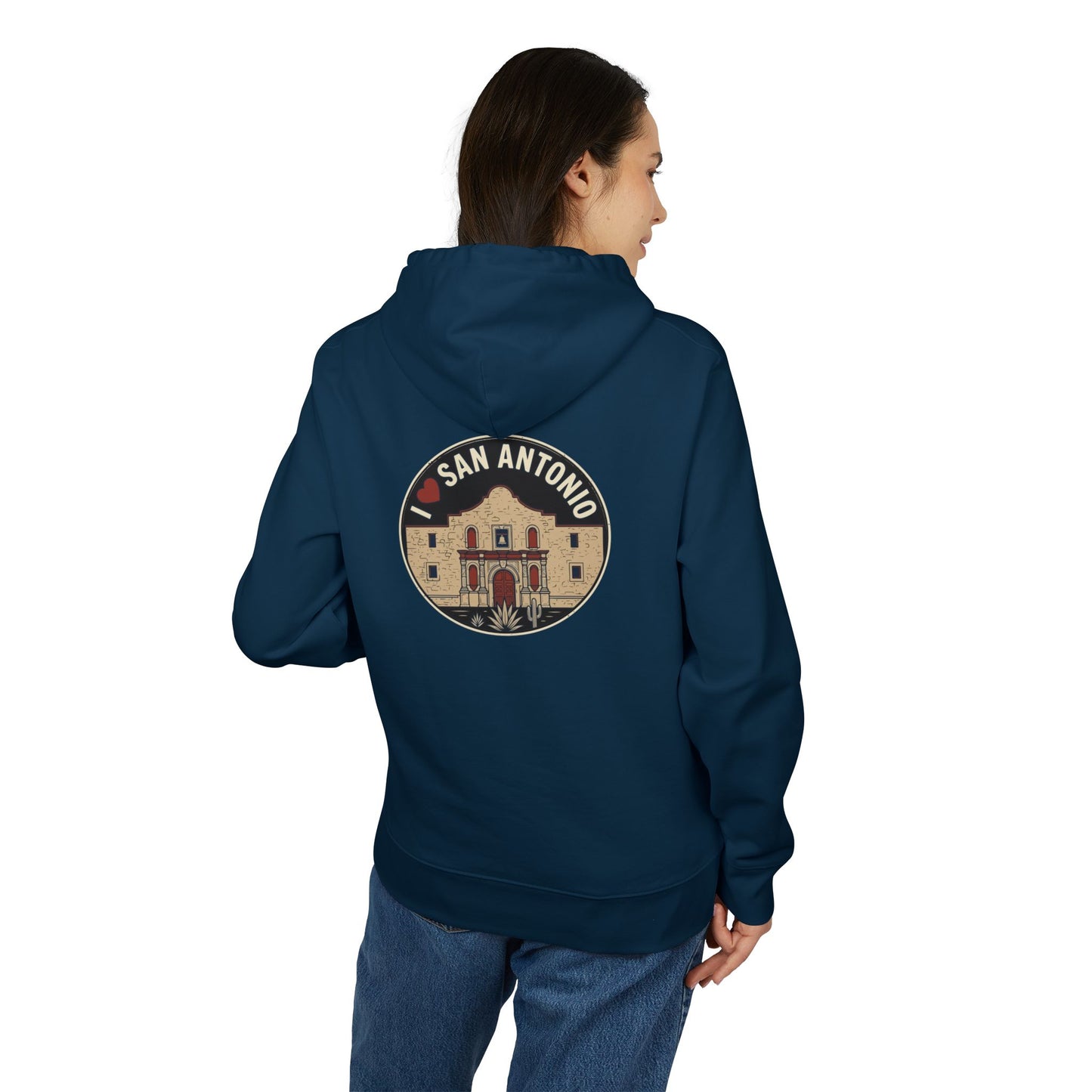 San Antonio Alamo Hoodie — Vintage Travel Graphic Pullover