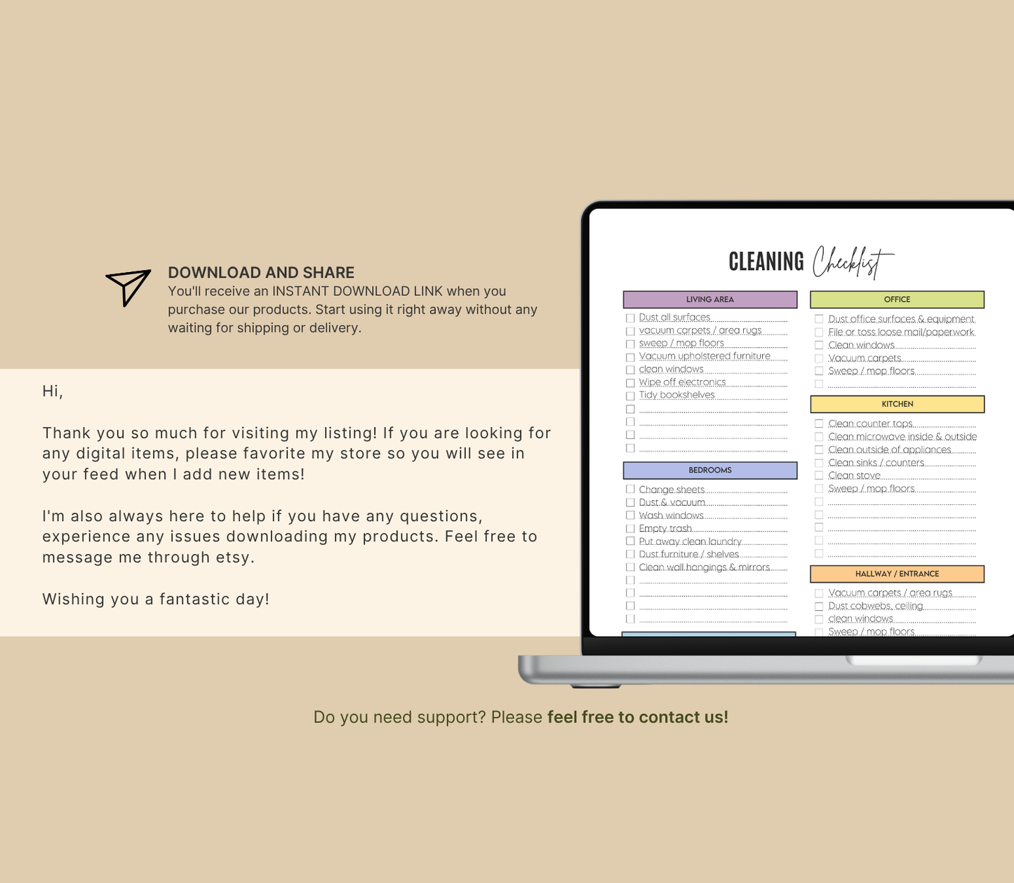 ADHD Cleaning Planner | Printable Home & Task Organizer
