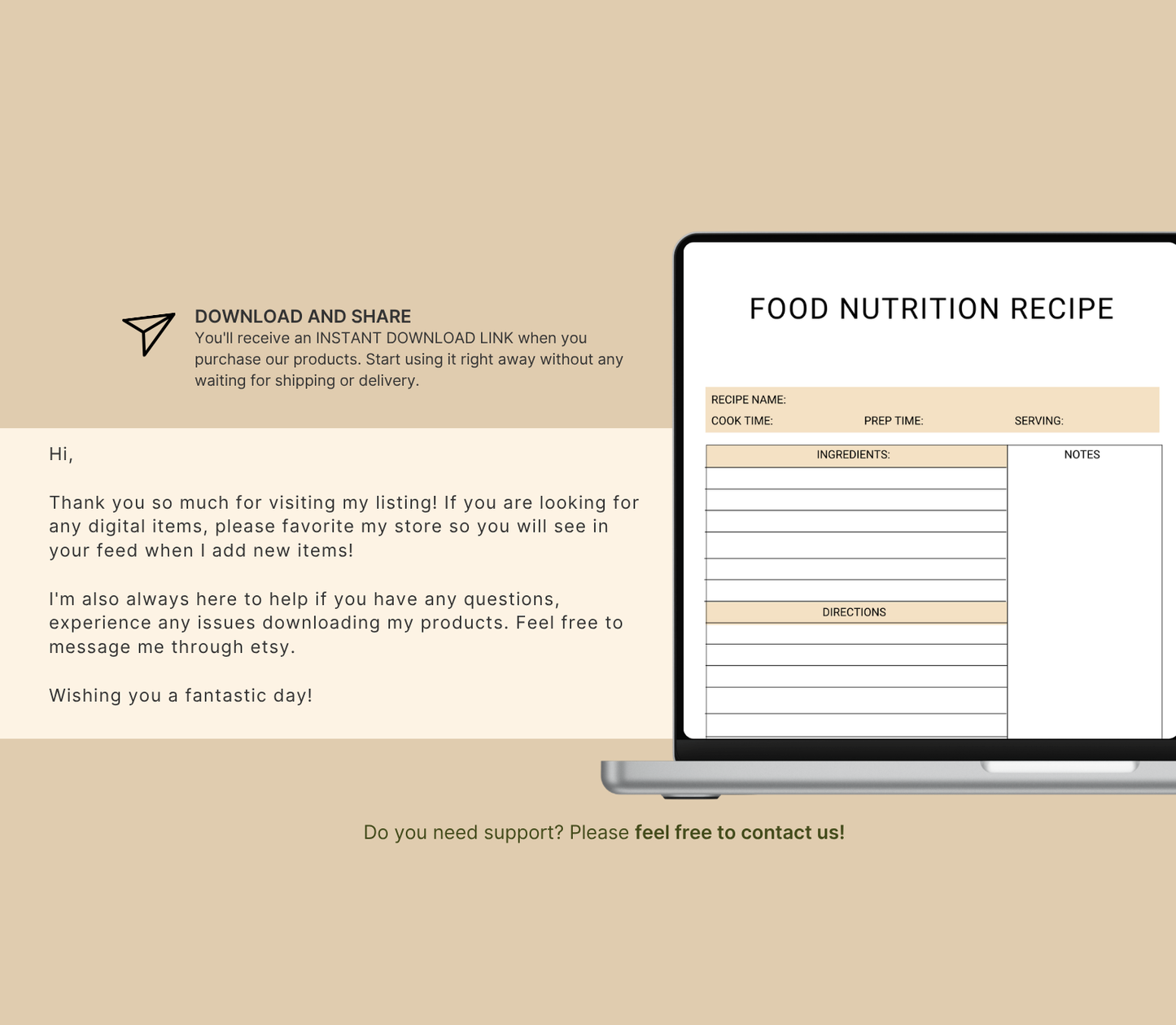ADHD Nutrition Planner | Printable Meal & Healthy Habit Tracker