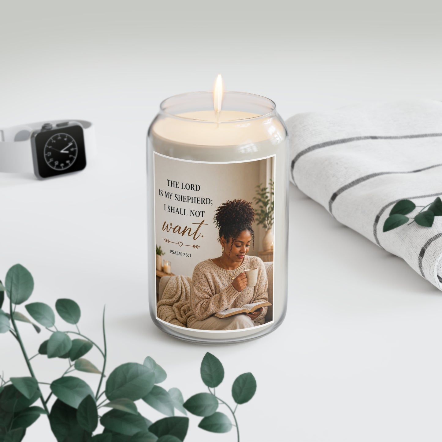 Psalm 23 Soy Candle—"The Lord Is My Shepherd; I Shall Not Want" 13.75oz