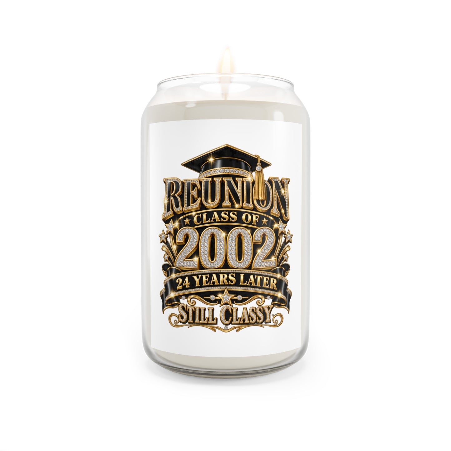 Reunion Class of 2002 Soy Candle — "Still Classy" 24-Year Anniversary Scented Candle (13.75 oz)