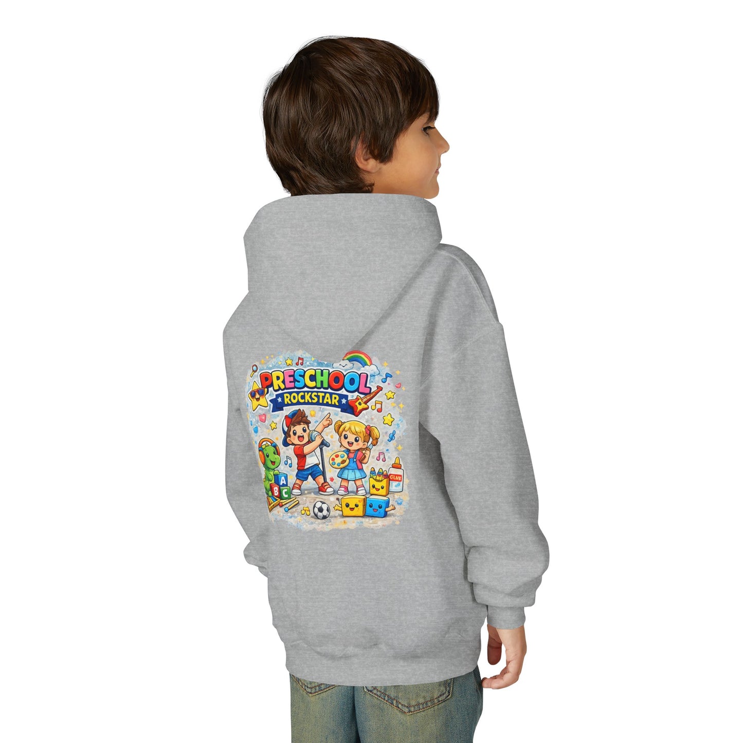 Preschool Rockstar Kids Hoodie — Cute Preschool Graduation & Back-to-School Sweatshirt