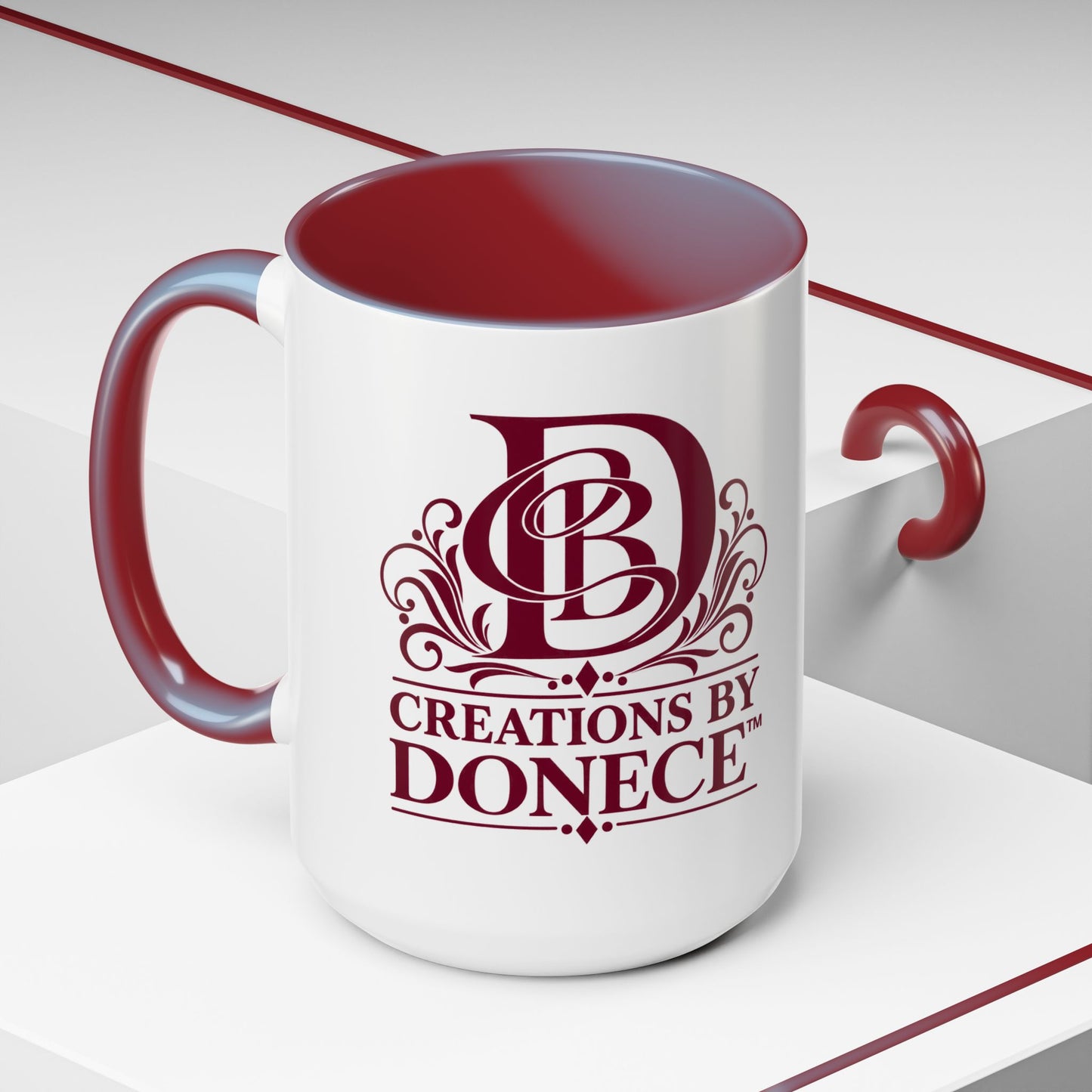 Creations by Donece Logo Accent Coffee Mug (11/15oz)