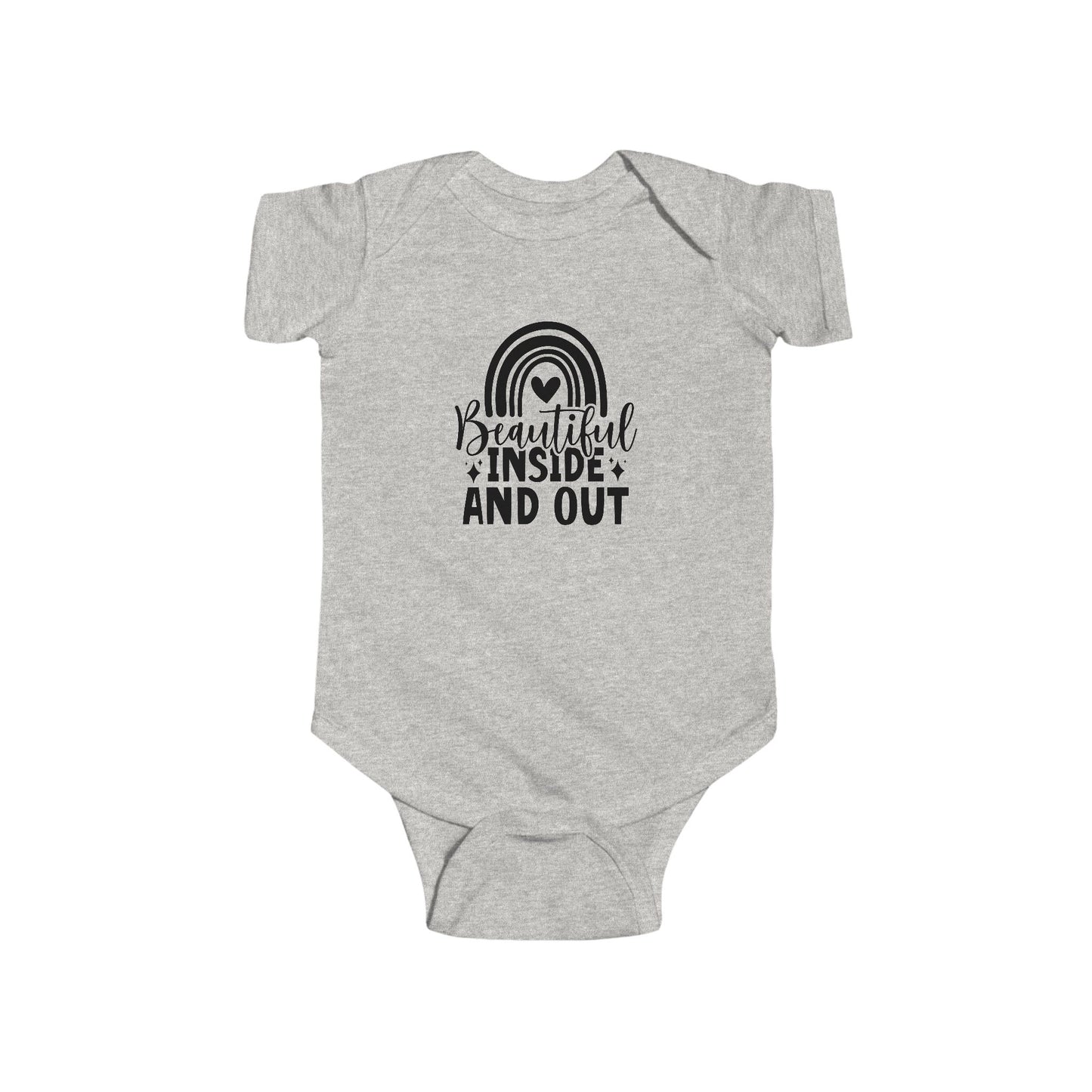 Infant Bodysuit — "Beautiful Inside and Out" Rainbow Baby Onesie