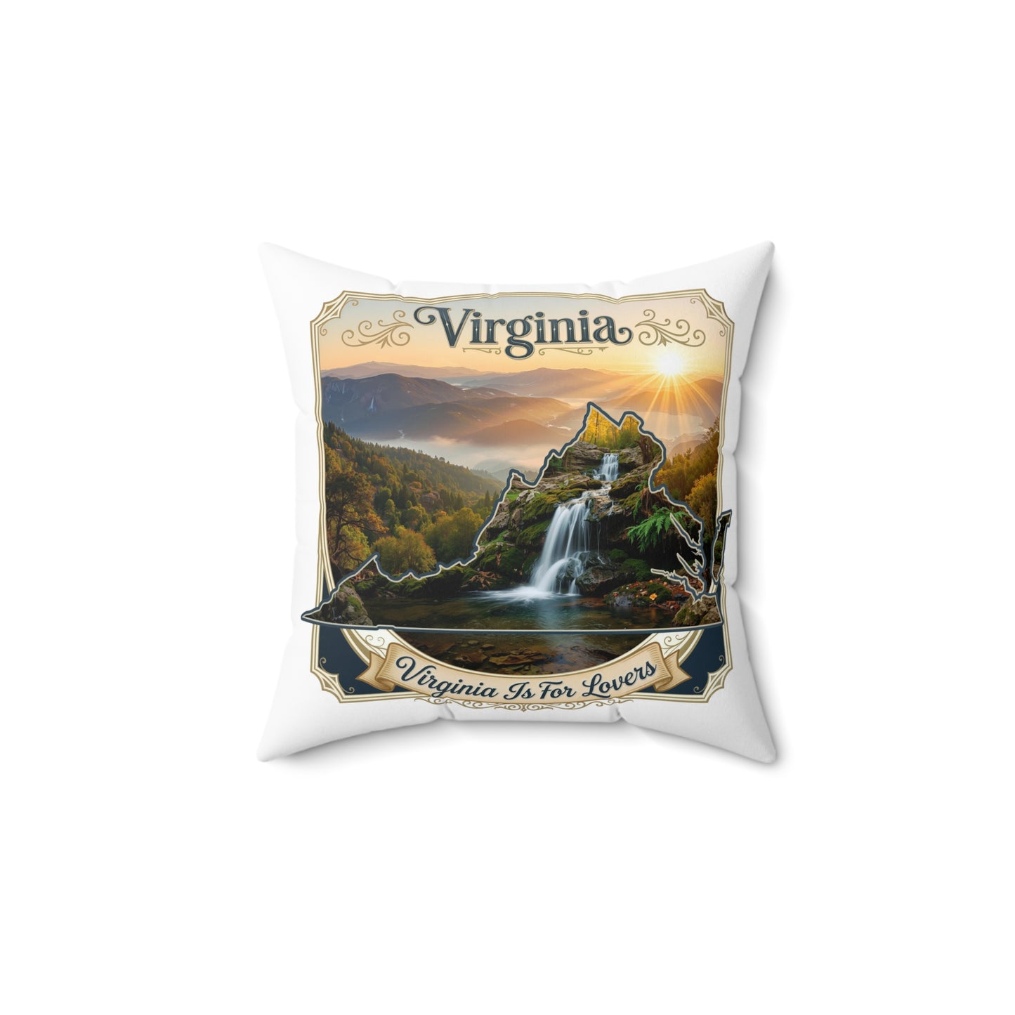 Spun Polyester Square Pillow