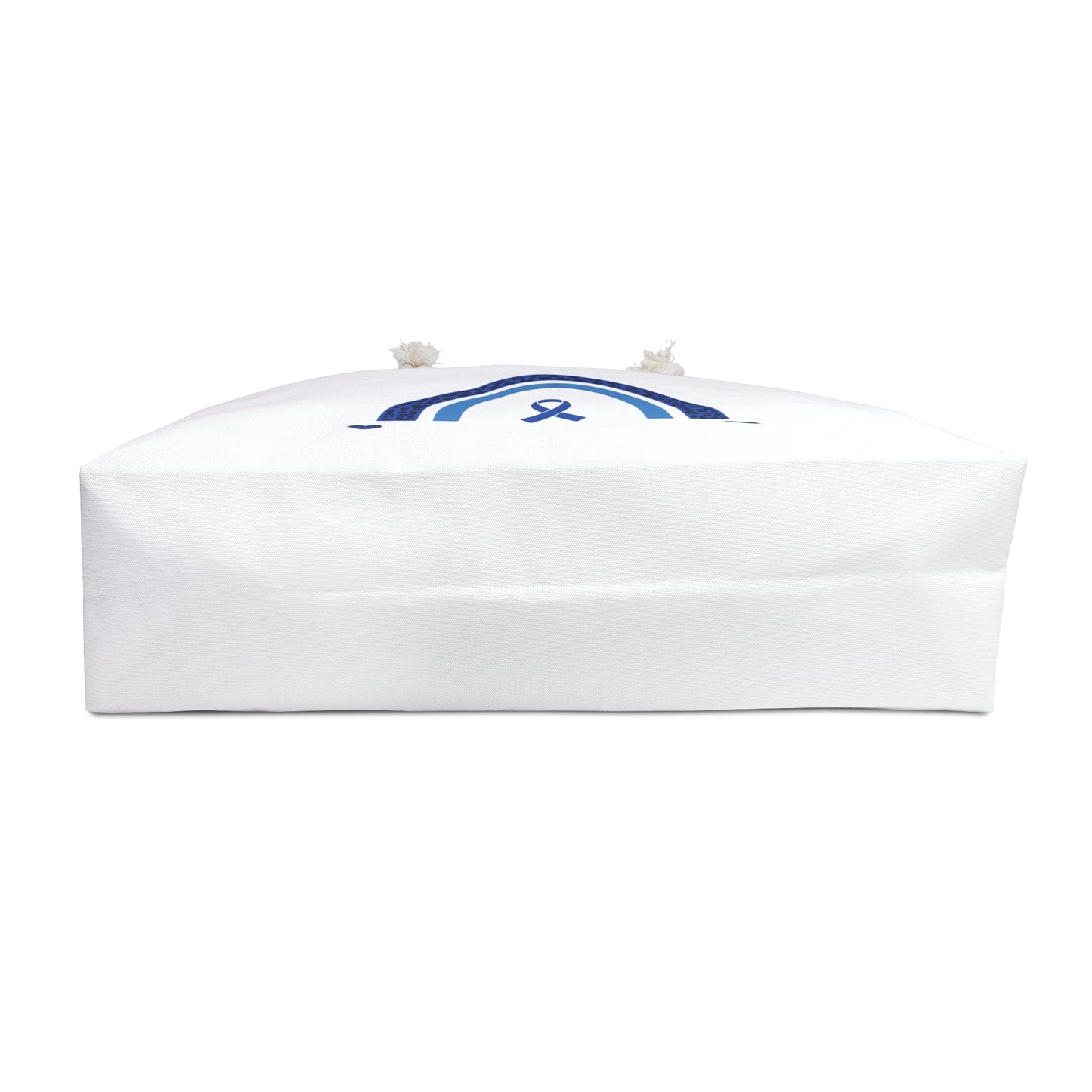 Blue Awareness Ribbon Rainbow Weekender Bag - Travel Tote for Support & Advocacy