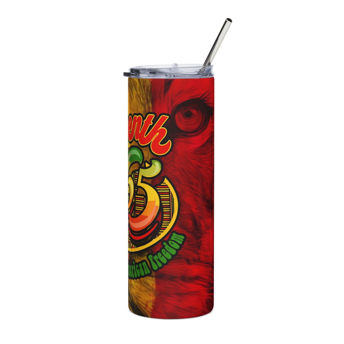Juneteenth 1865 Stainless Steel Tumbler — Black History Celebration 20oz