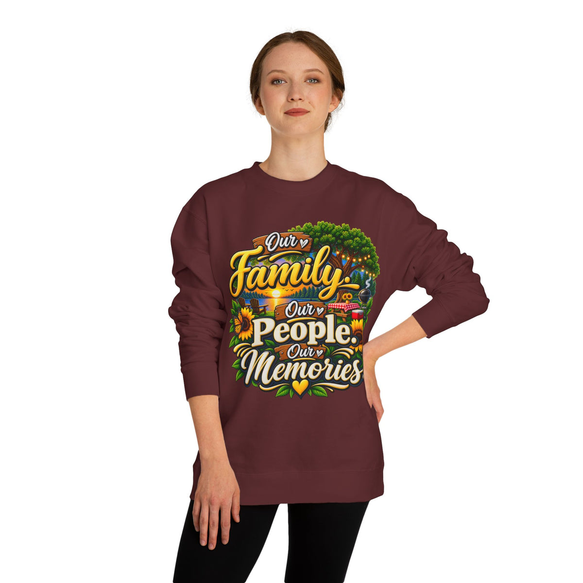 Family People Memories Sweatshirt — Our Family, Our People, Our Memories Crewneck