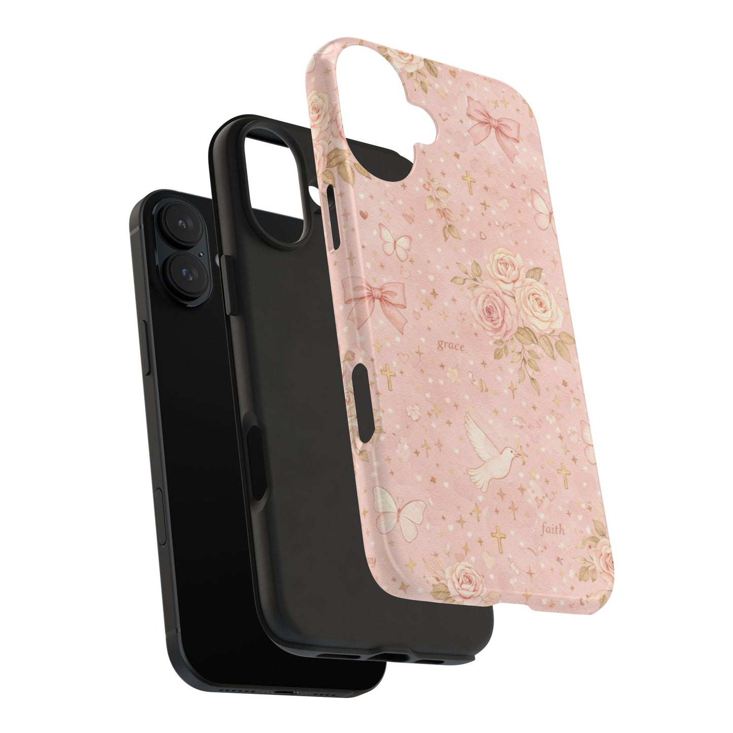 Grace Faith Phone Case | Christian floral iPhone Case