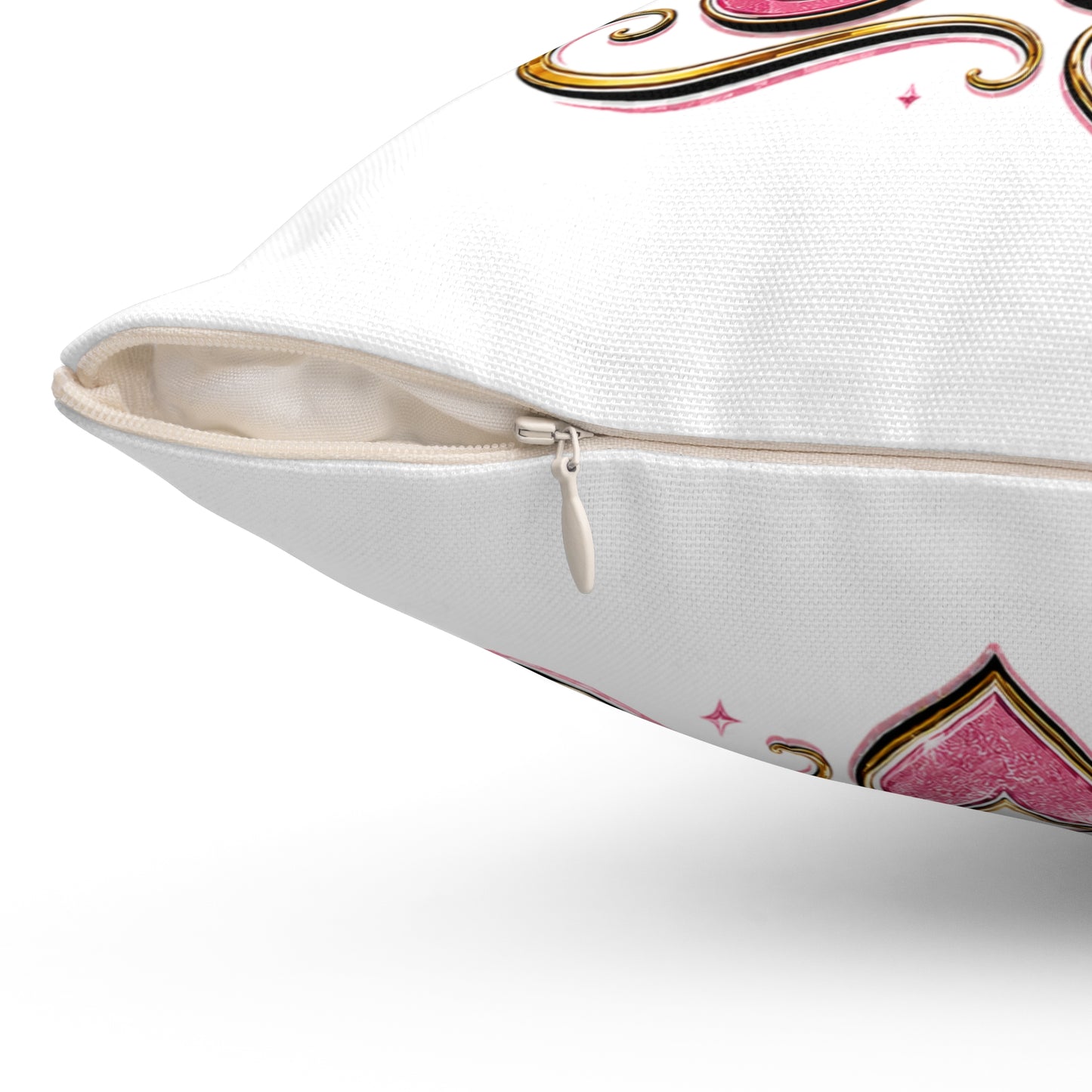 Bride Squad Decorative Pillow — Bachelorette Party Accent Cushion with Pink Diamond Design