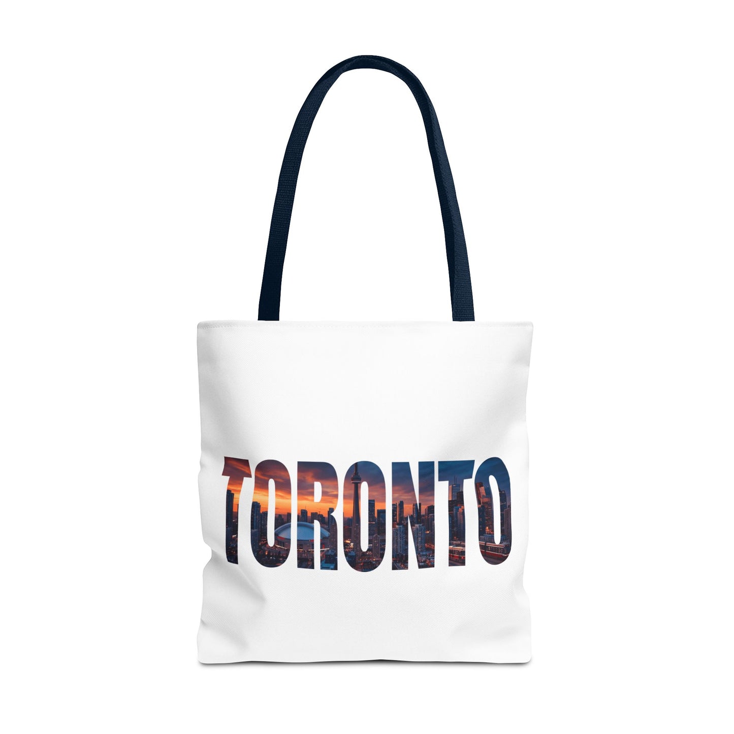 Toronto Skyline Tote Bag — Cityscape Photo Text Tote