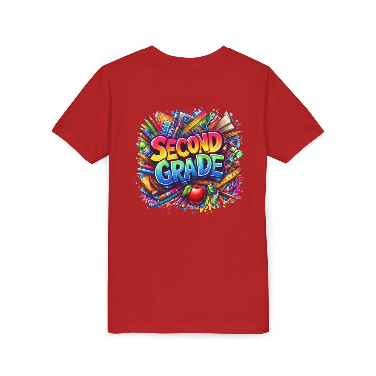Second Grade Youth Tee — Colorful Back-to-School Kids T-Shirt