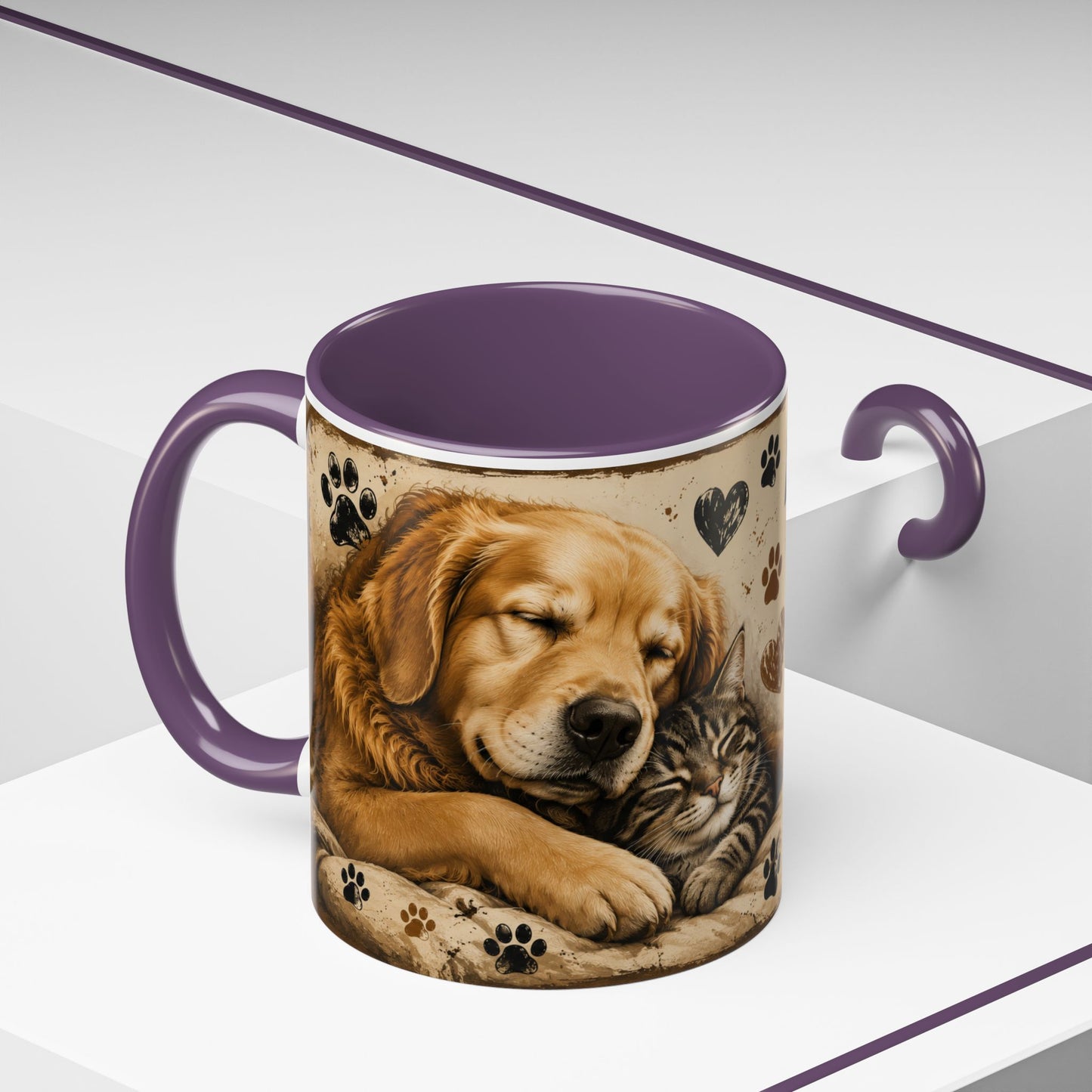 Coffee Mug – "A House Is Not A Home Without Paws" Pet Lover Accent Mug