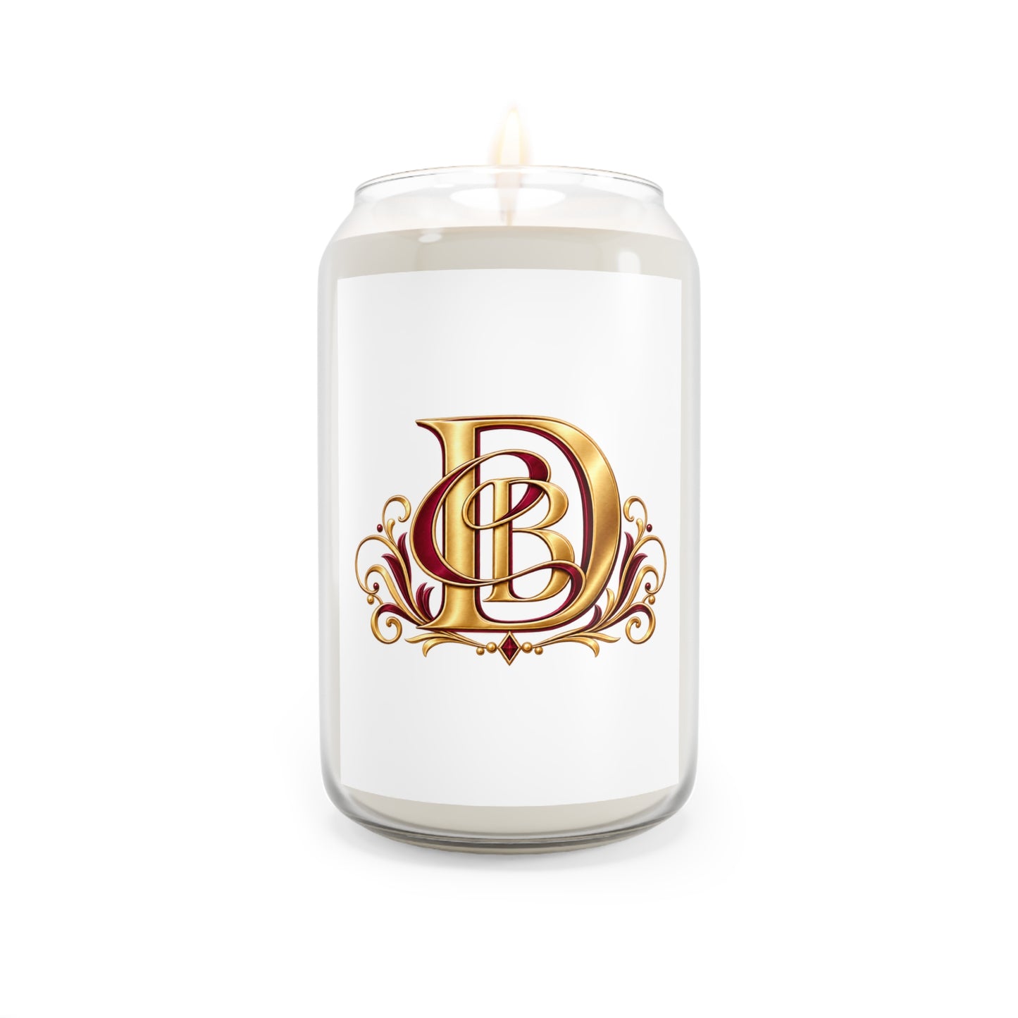 Gold Monogram Soy Candle – 13.75oz Scented Jar