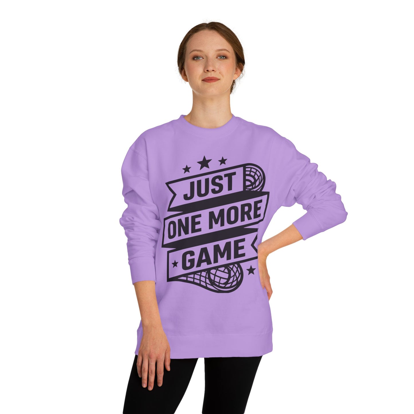 Just One More Game Sweatshirt - Lacrosse Player Crewneck