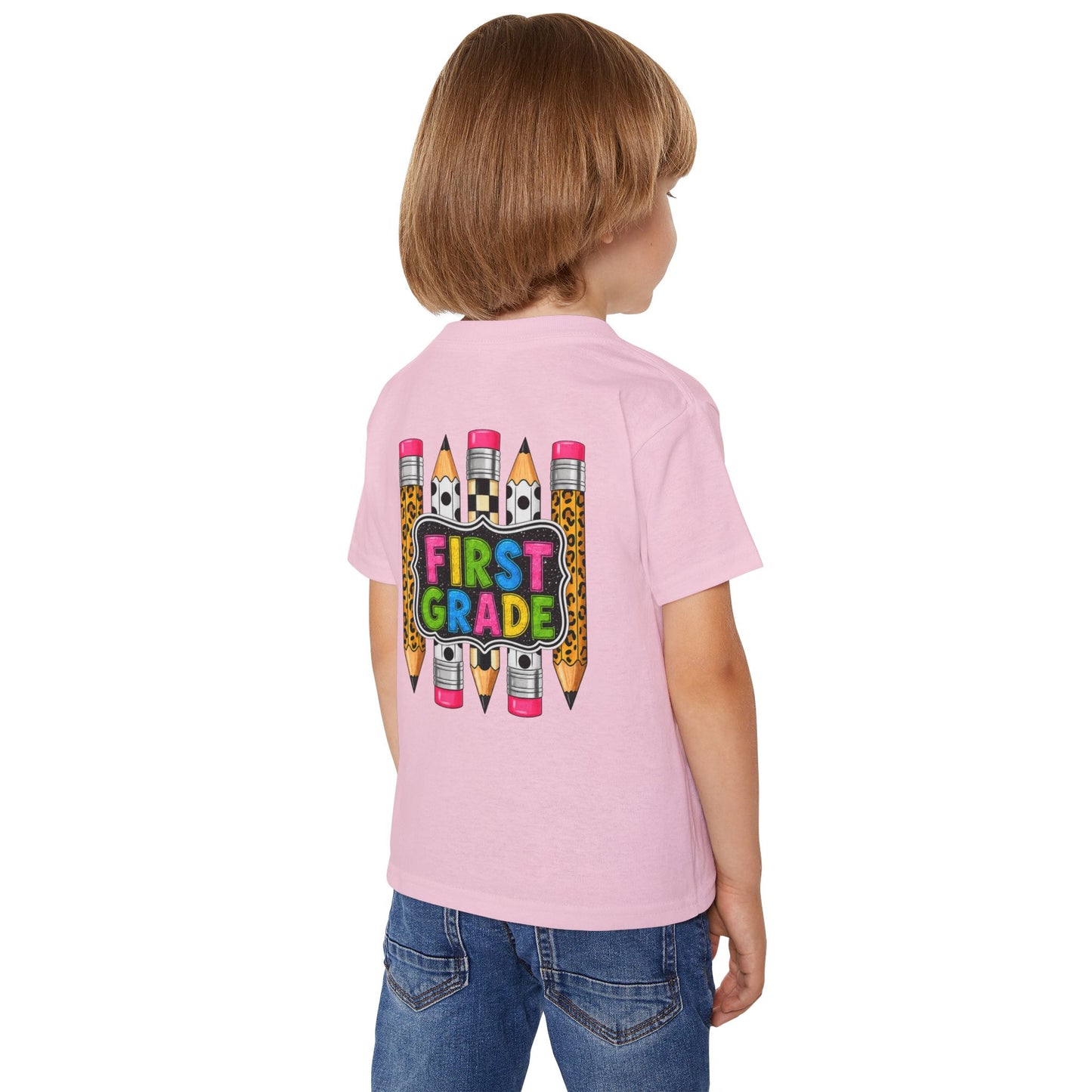 First Grade Toddler T-Shirt — Cute Back-to-School Pencil Design