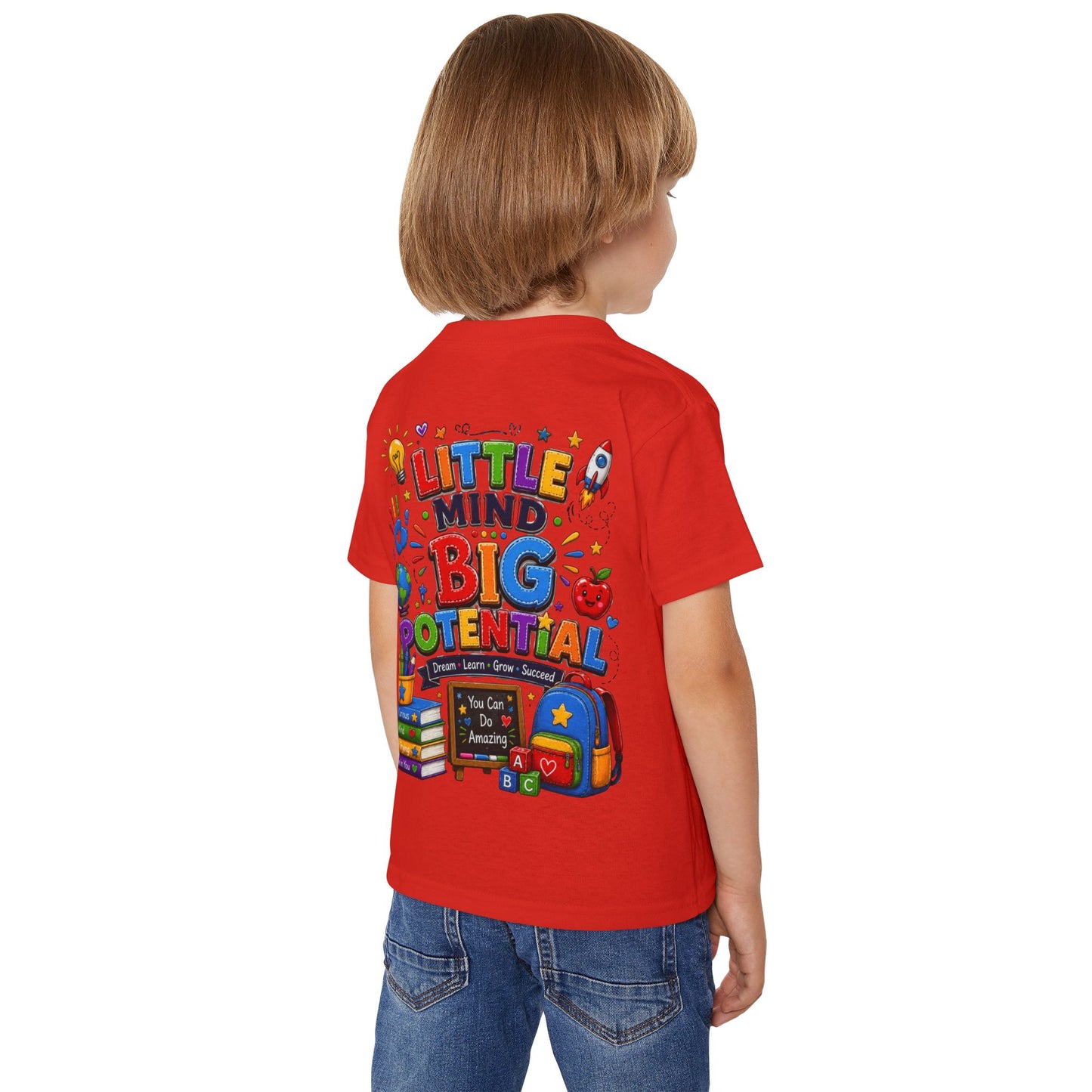 Toddler T‑Shirt — "Little Mind Big Potential" Back‑to‑School Graphic Tee