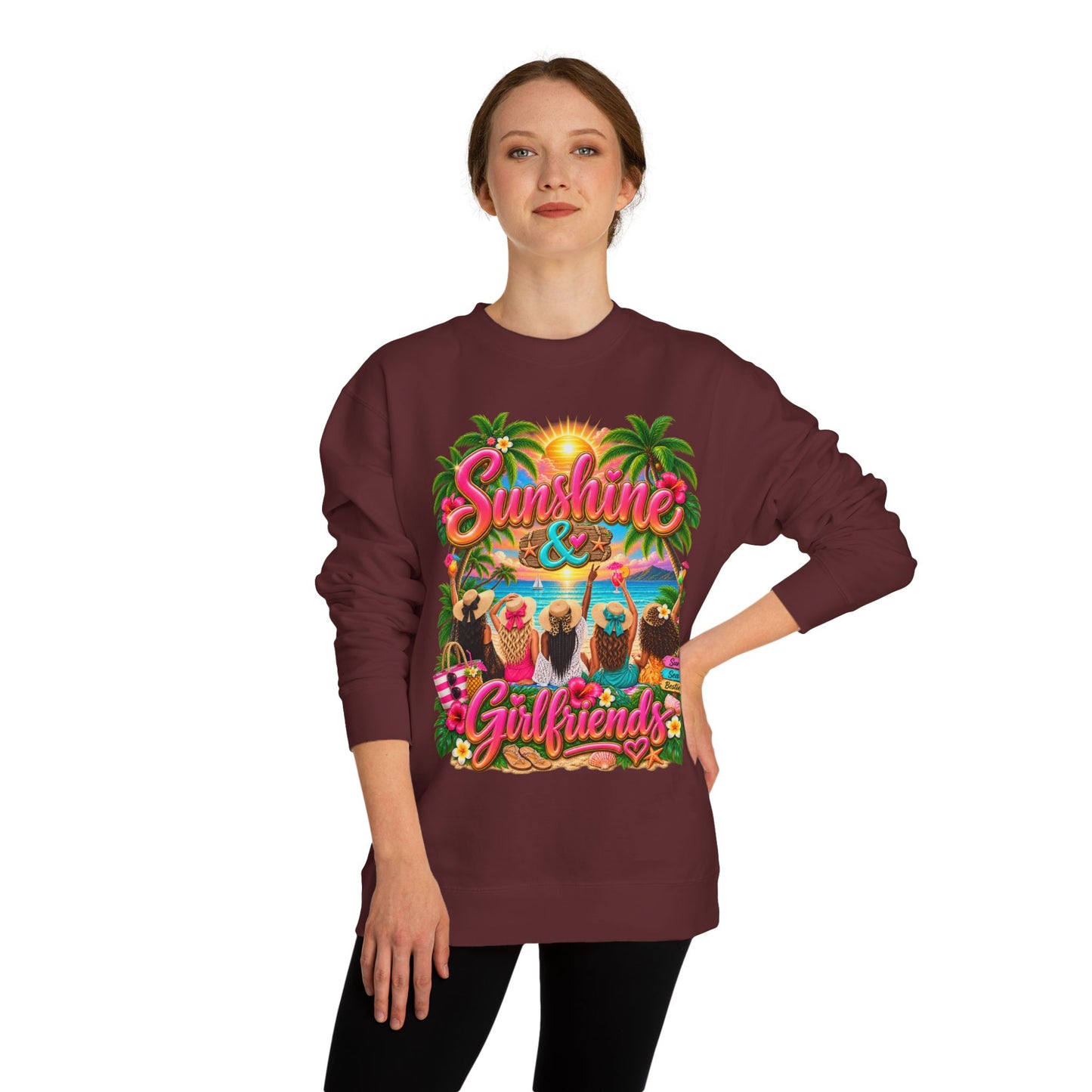 Sunshine & Girlfriends Beach Sweatshirt