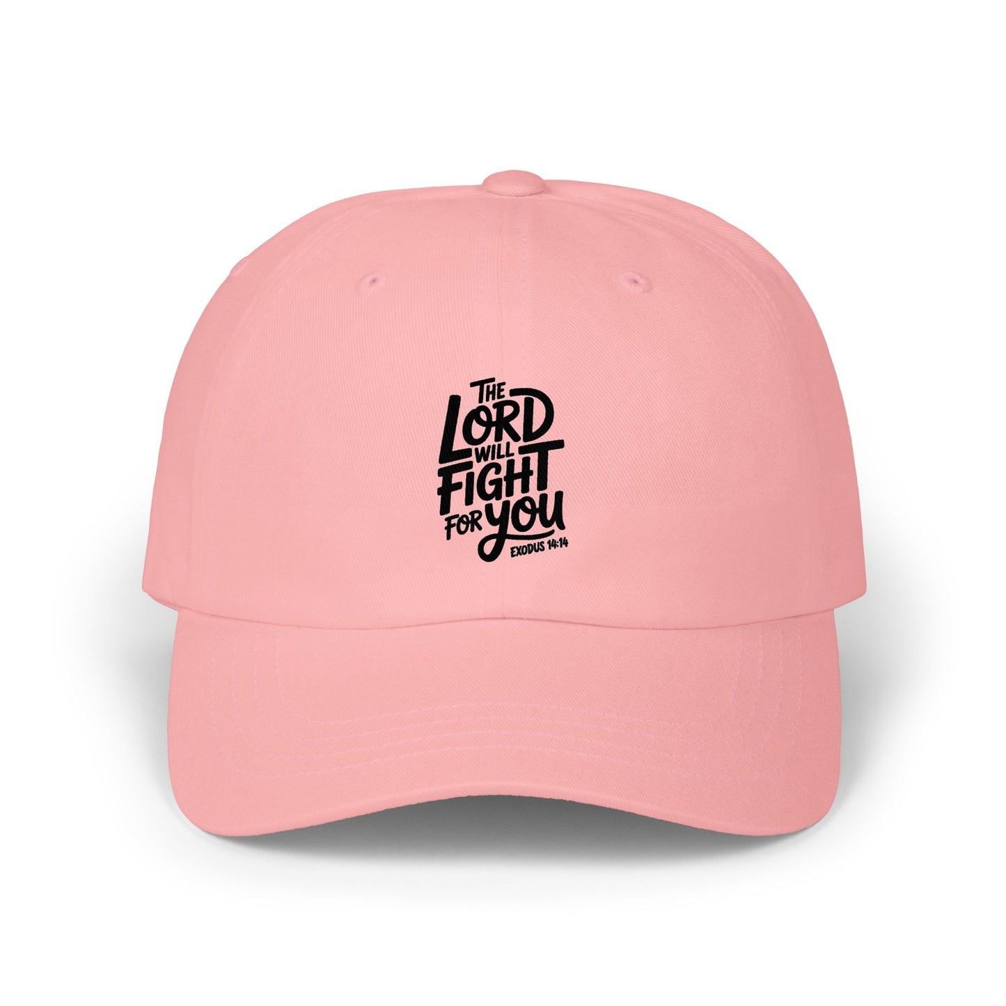 Religious Dad Cap — “The Lord Will Fight For You” Embroidered Baseball Hat