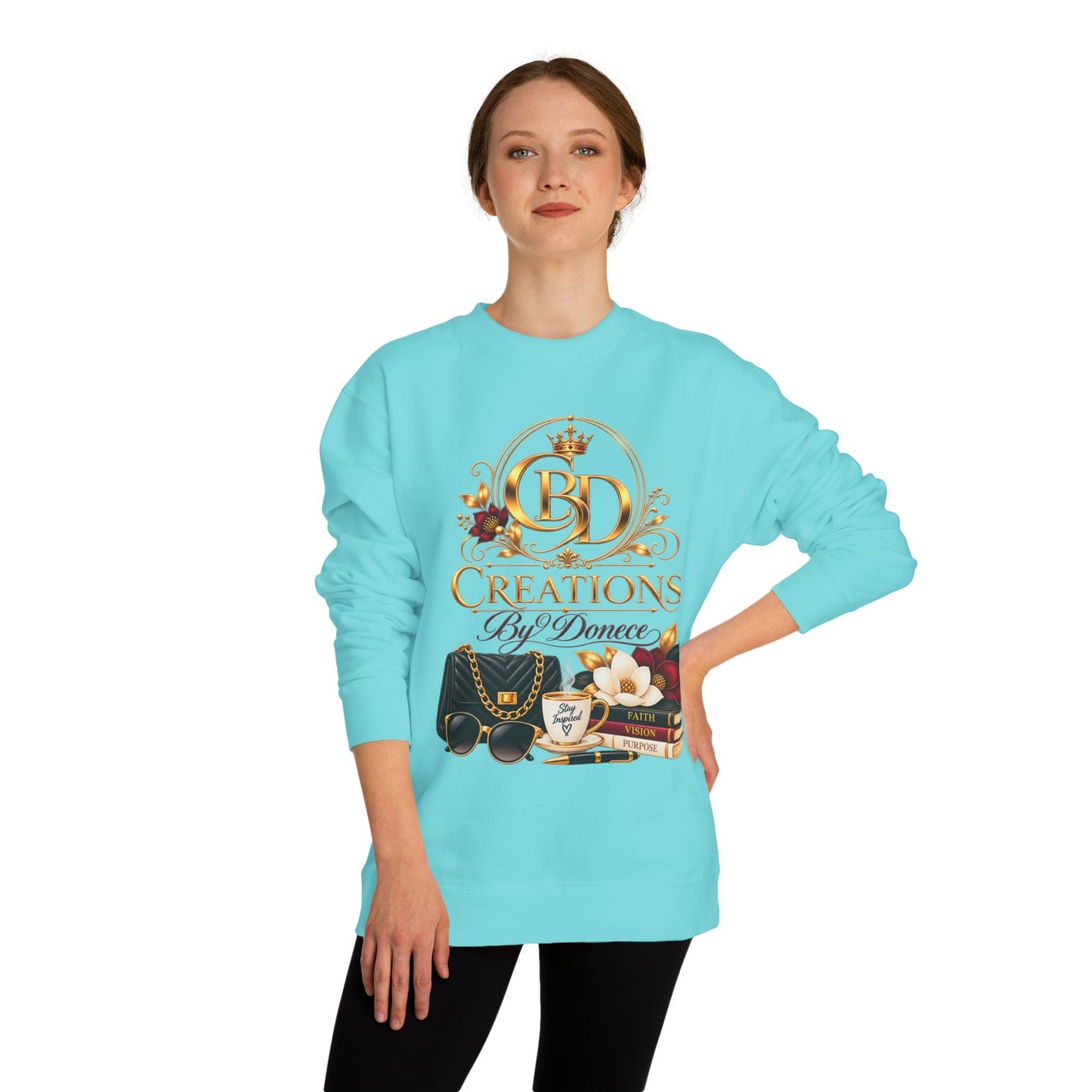 Crewneck Sweatshirt — Creations By Donece Luxury Logo Graphic