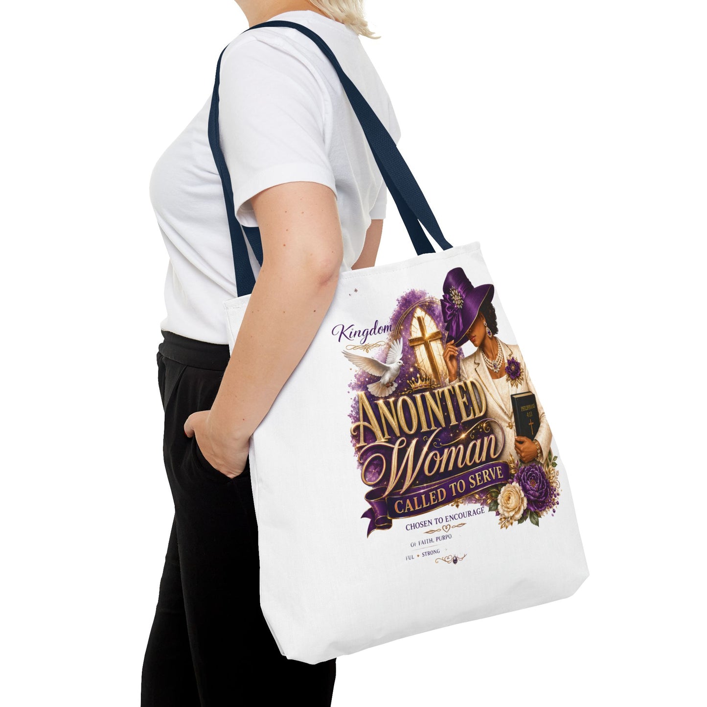 Anointed Woman Tote Bag – 'Called to Serve' Faithful Church Purse