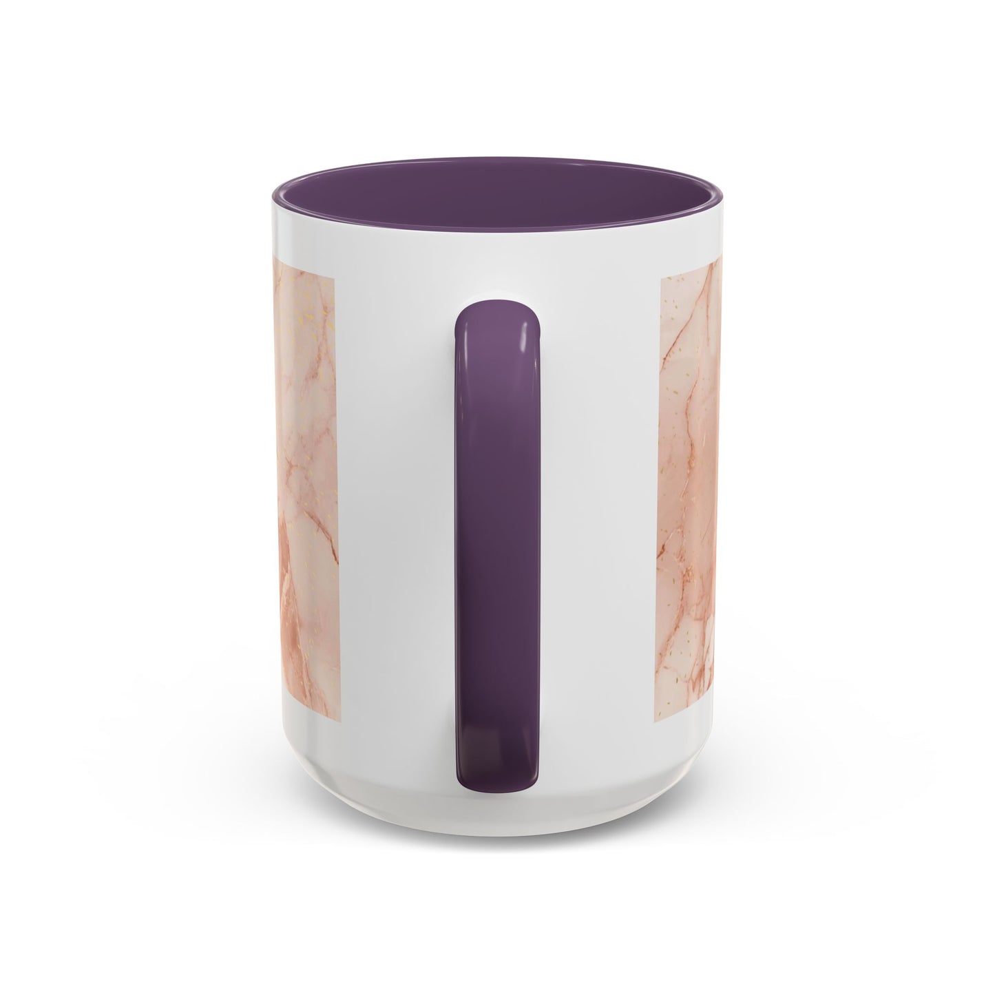 Mom Marble Accent Coffee Mug — Rose Gold & Gold Vein 11/15oz Gift