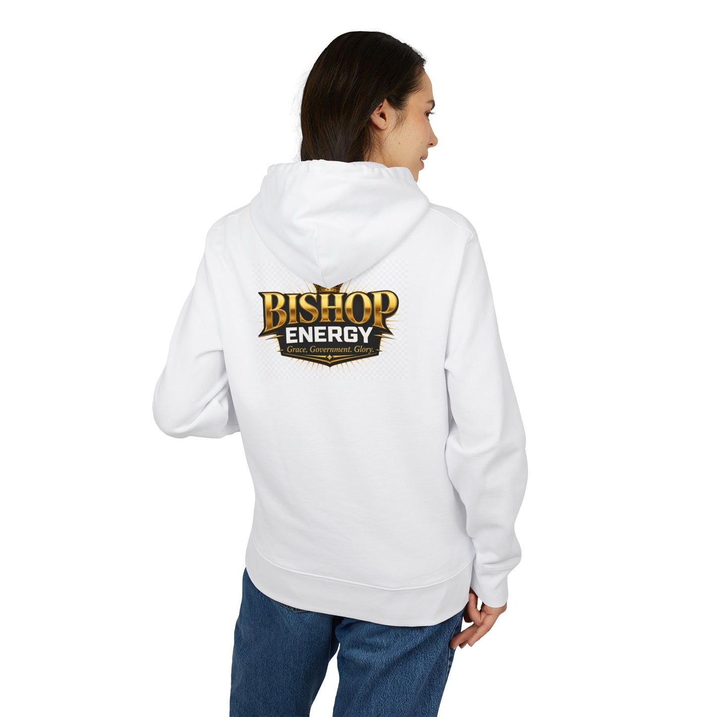 Bishop Energy Hoodie — Gold Crest Logo Pullover