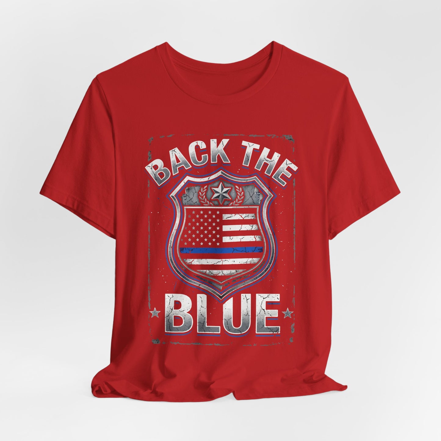 Back The Blue T-Shirt — Police Support Badge Tee
