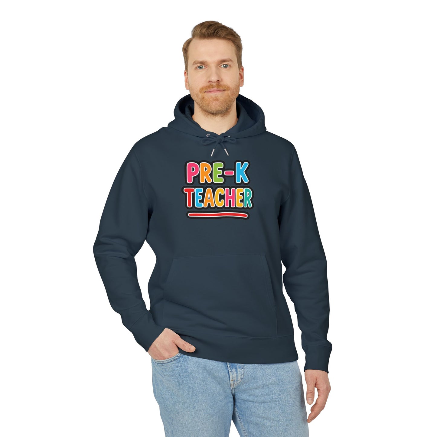 Pre-K Teacher Hoodie — Colorful Backprint Teacher Appreciation Gift