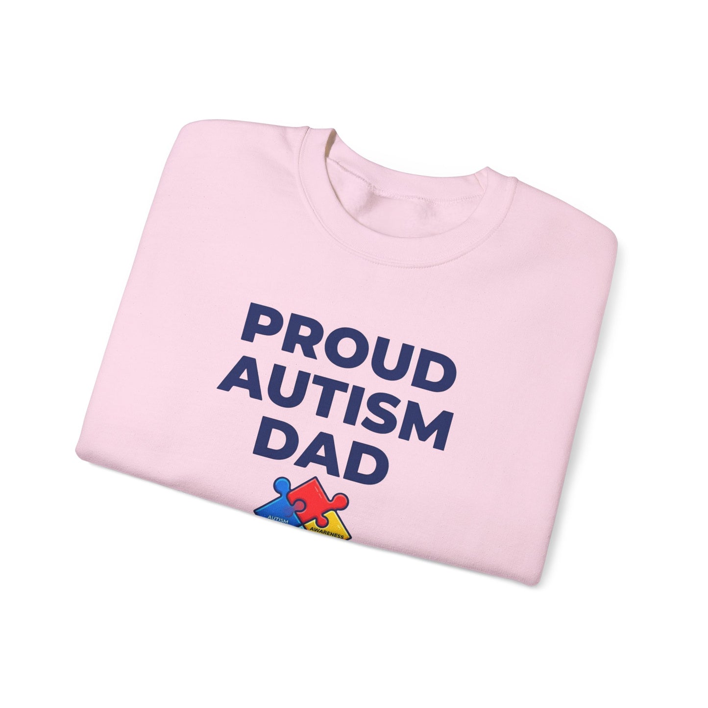 Proud Autism Dad Crewneck Sweatshirt