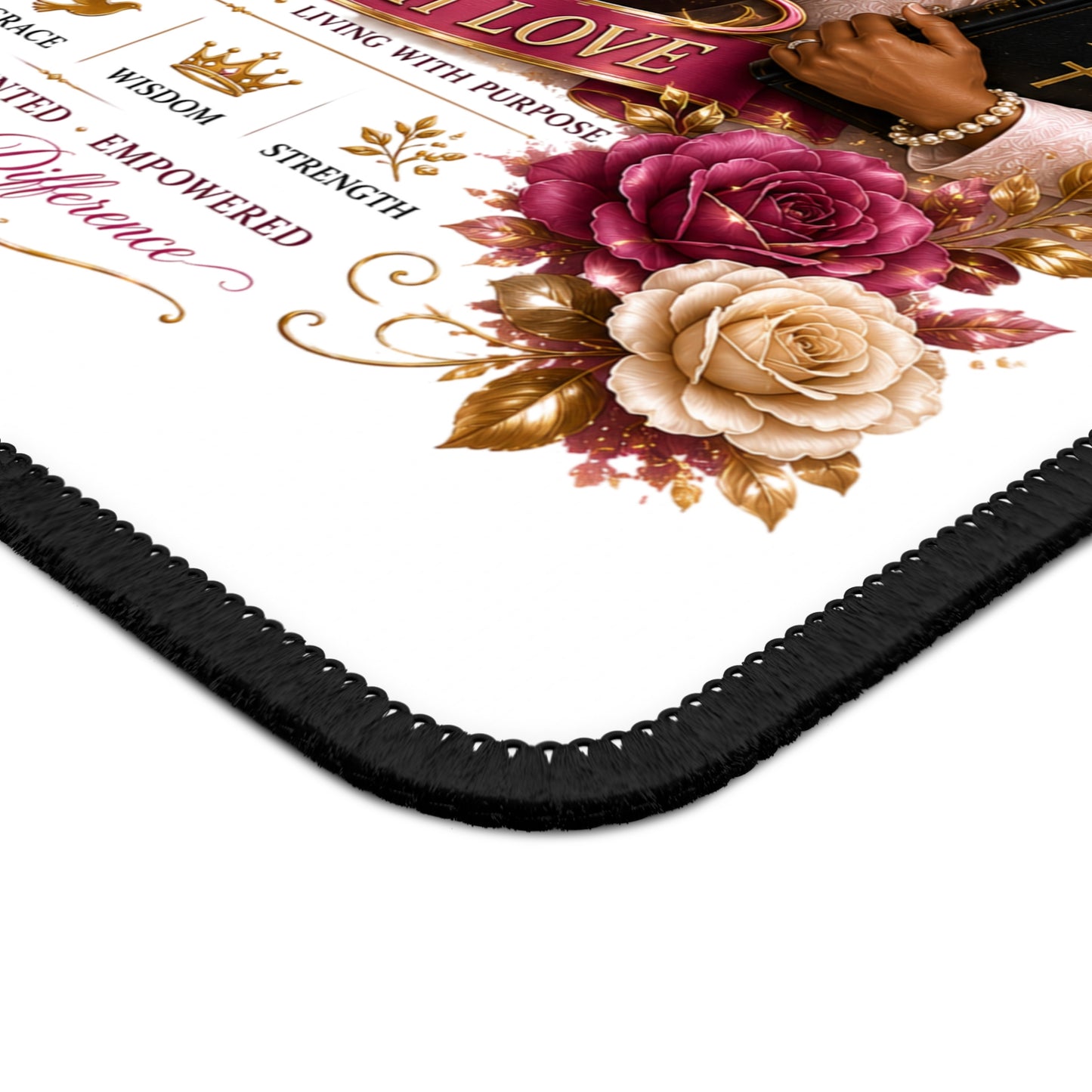 First Lady Inspirational Gaming Mouse Pad — "Leading With Love" Christian Desk Mat