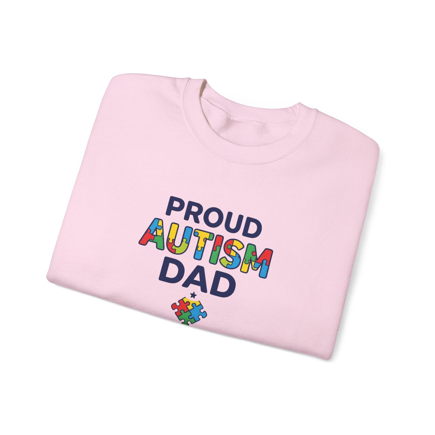 Proud Autism Dad Crewneck Sweatshirt