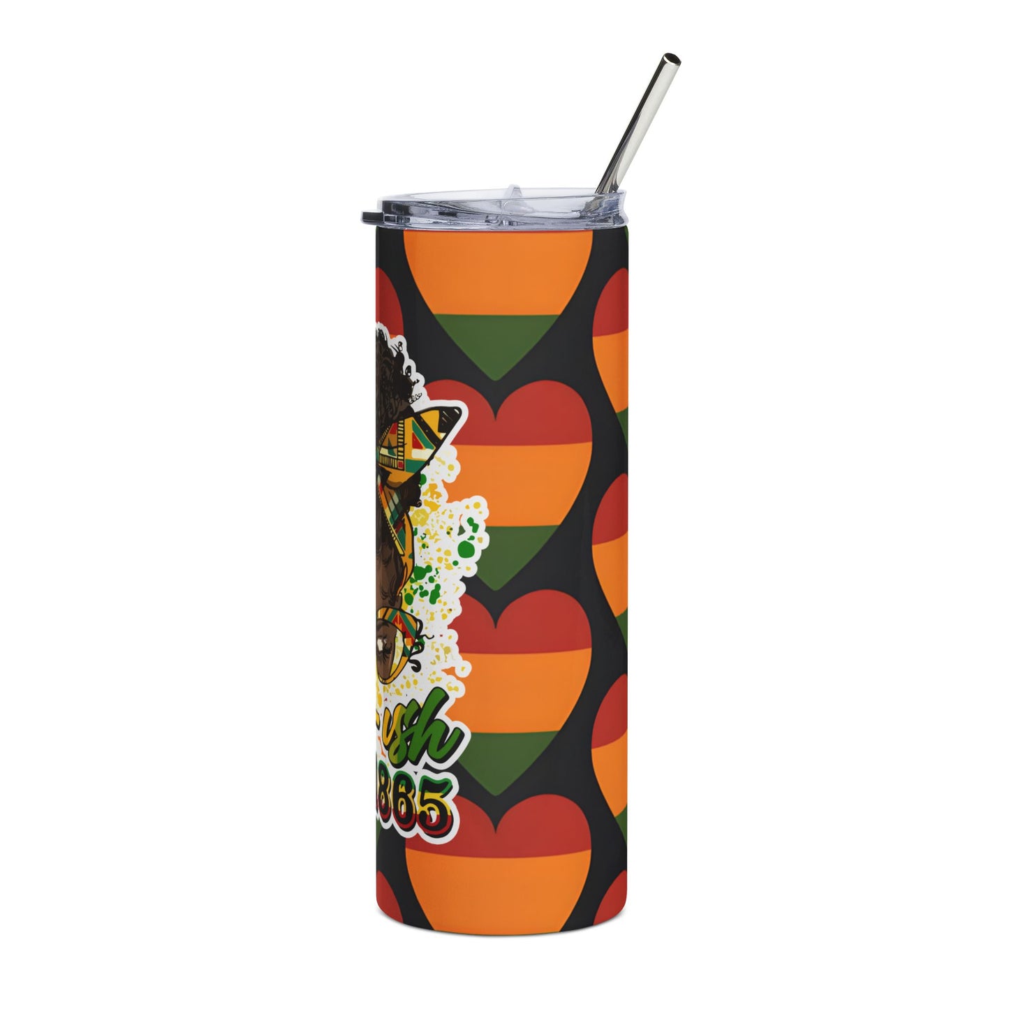 20oz Stainless Tumbler — Free Us Since 1865 Black Girl Magic Design