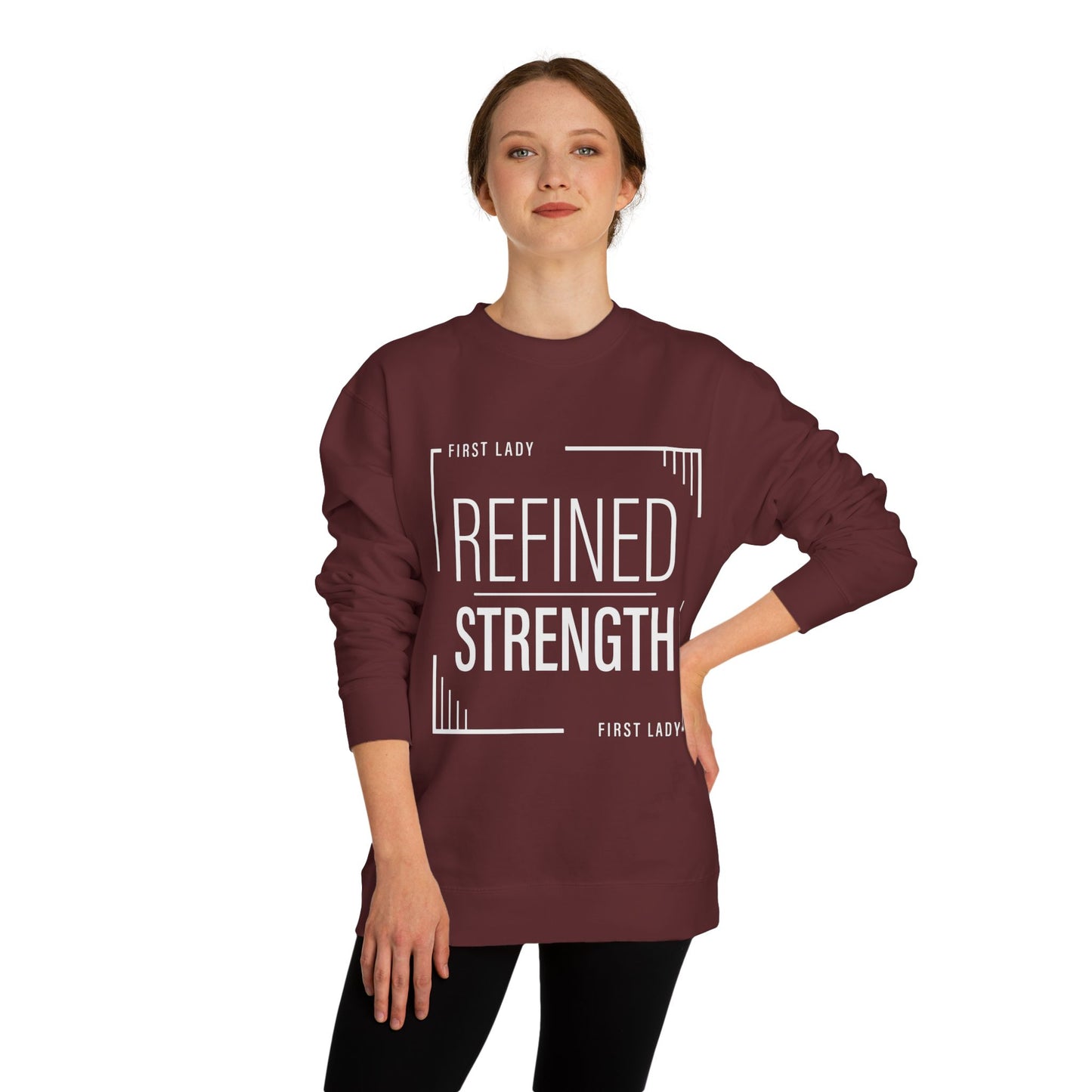 Refined Strength Sweatshirt — "First Lady" Graphic Crewneck