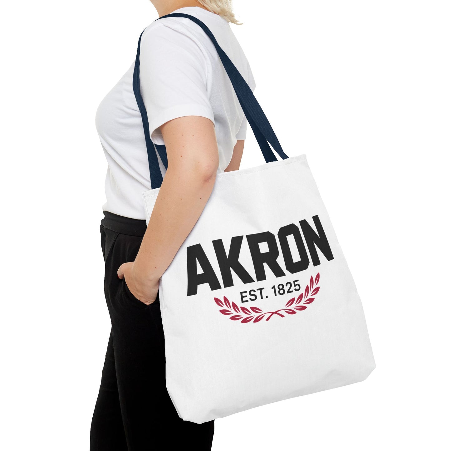Akron Est. 1825 Tote Bag — City Pride Canvas Tote