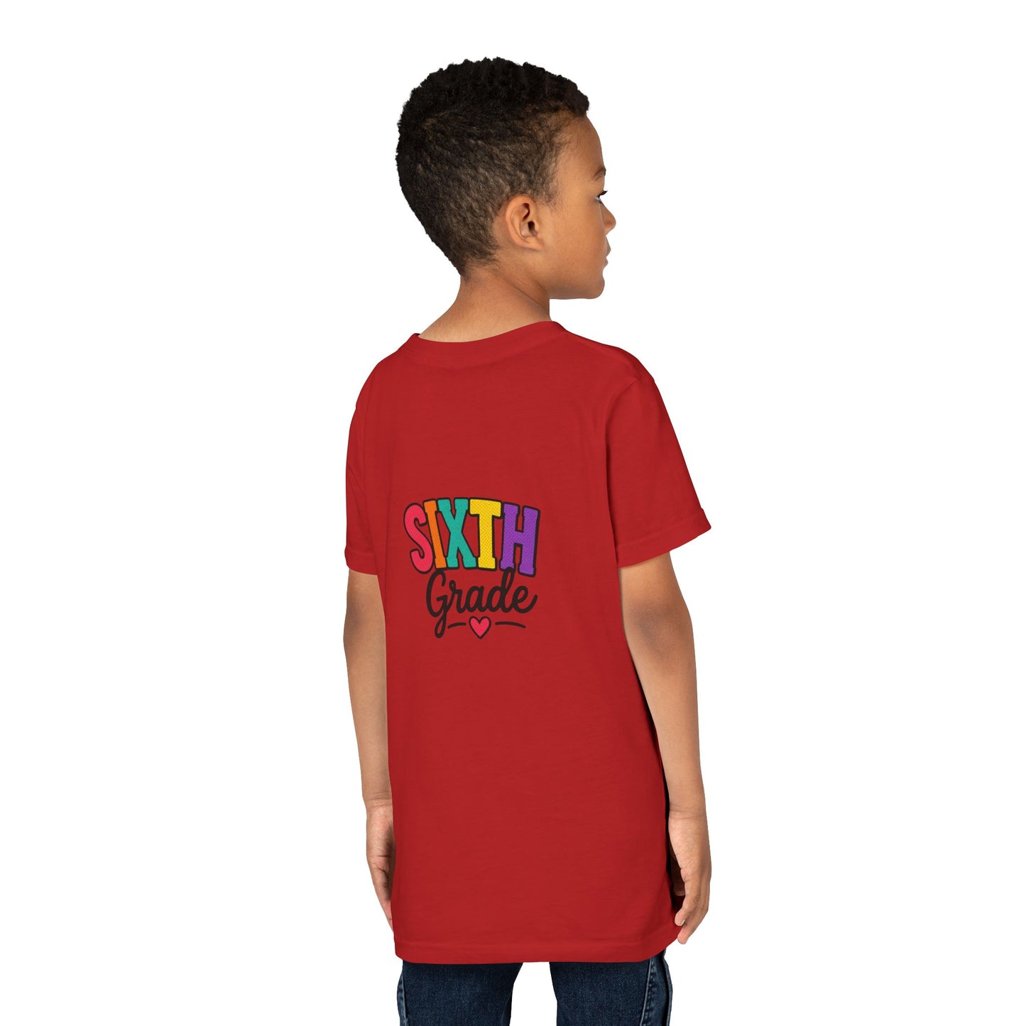 Sixth Grade Youth Tee – Colorful Back to School Shirt