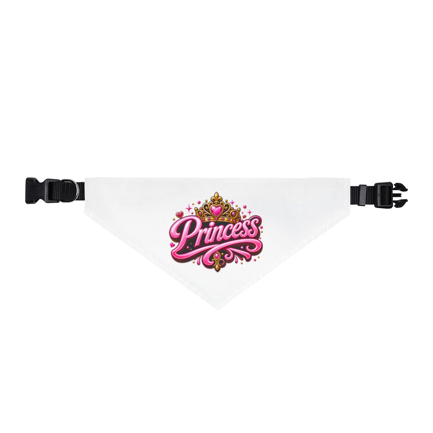 Princess Clip-On Pet Bandana — Cute Crown Dog & Cat Accessory