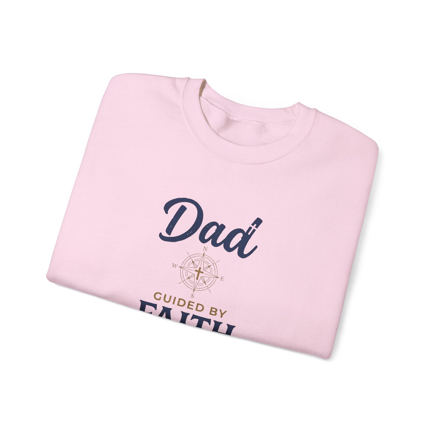 Dad Guided by Faith Crewneck Sweatshirt