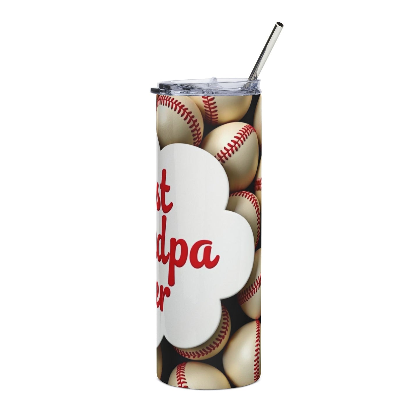 Best Grandpa Ever Baseball 20oz Stainless Tumbler