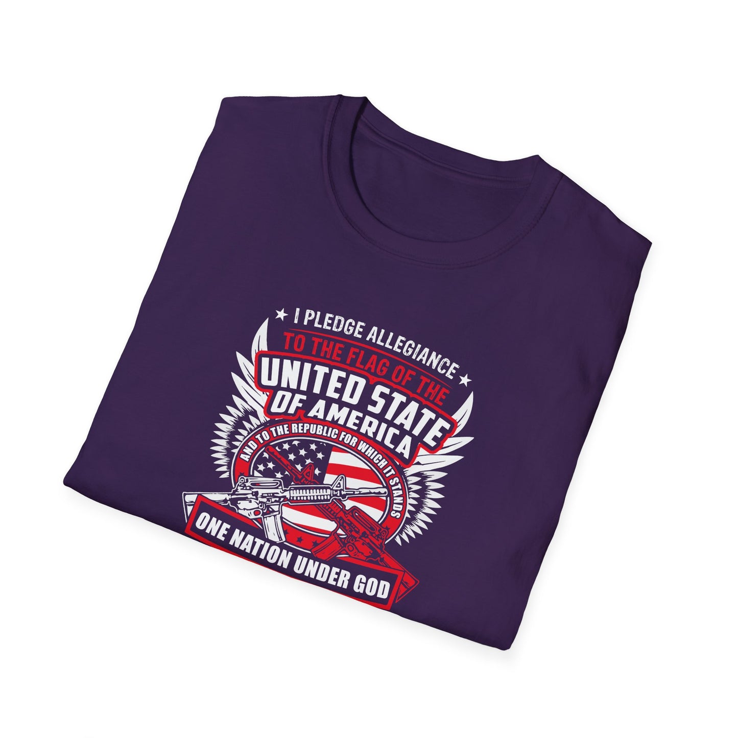 I Pledge Allegiance To the Flag of the of America The Reporlic for Which It Stands One Nation Under God Indivisible With Liberty and Justice for All T-Shirt