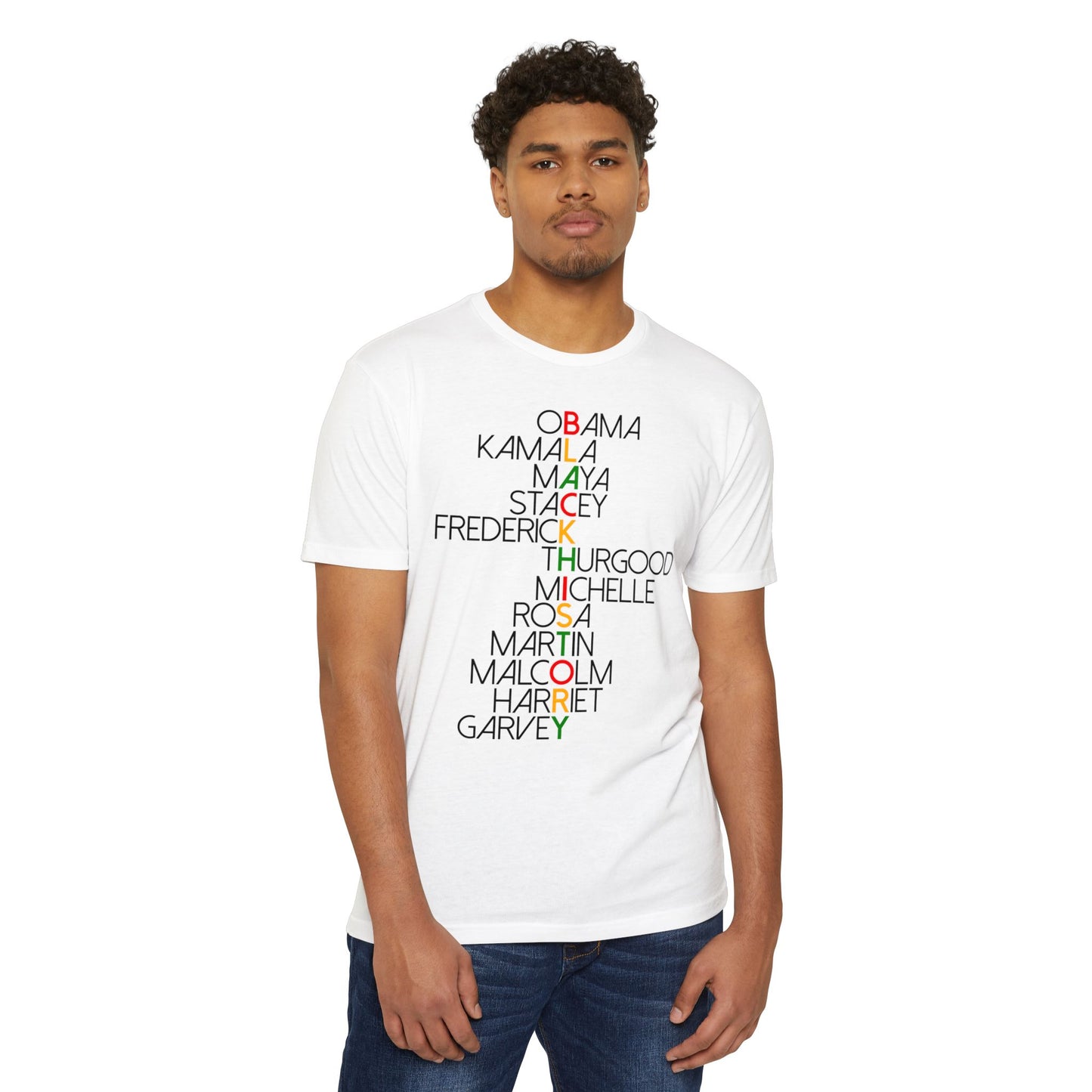 Civil Rights Leaders Names T-Shirt — Black History Tribute Tee