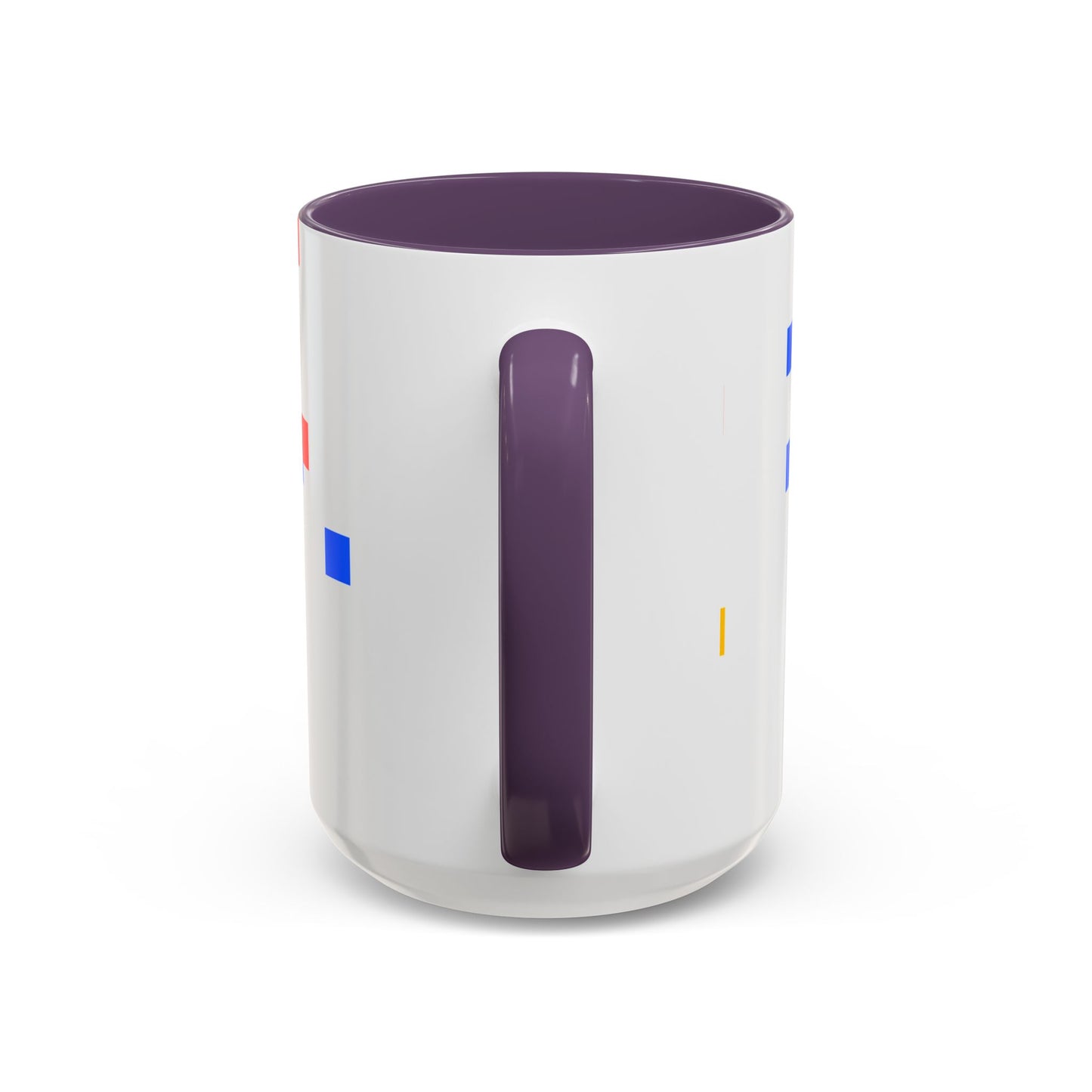 Autism Acceptance Accent Coffee Mug – Colorful Puzzle Square Design (11/15 oz)
