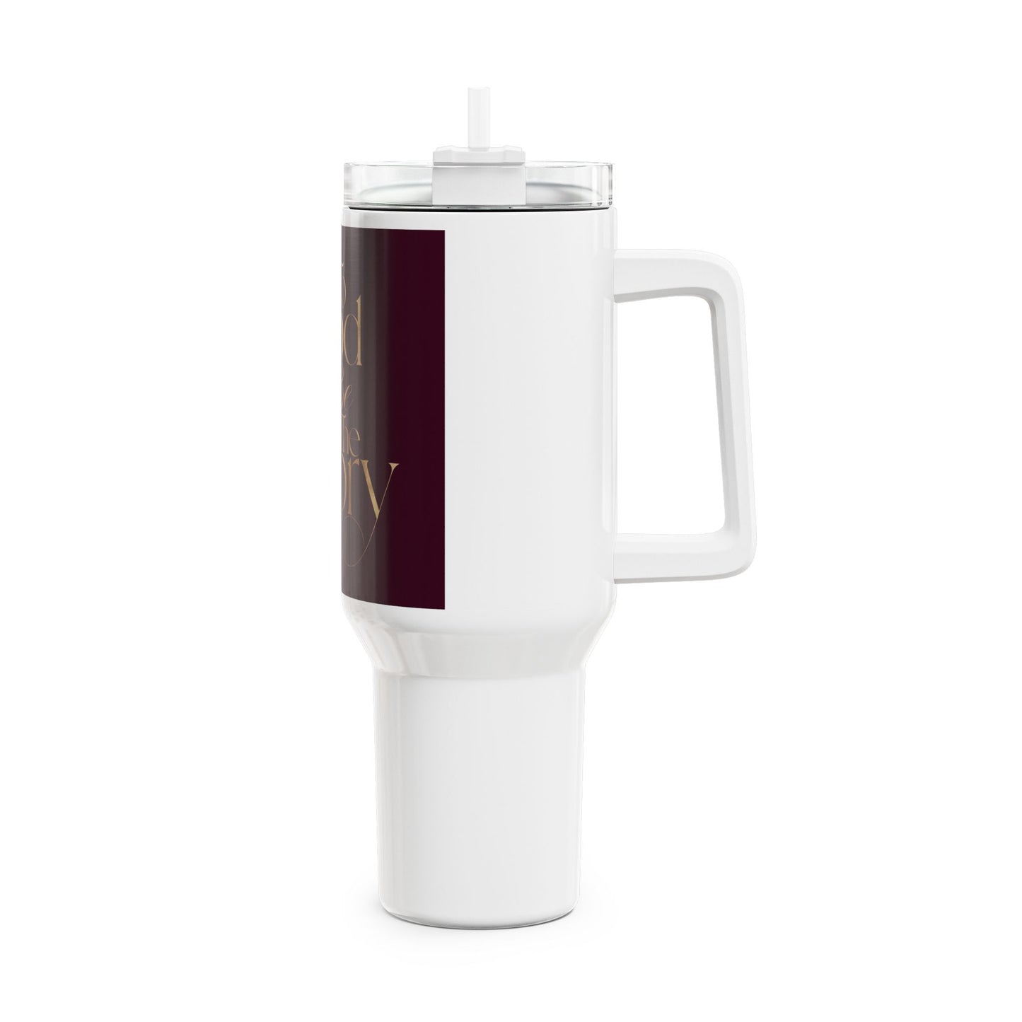 Christian 40oz Tumbler – "To God Be The Glory" Insulated Travel Mug