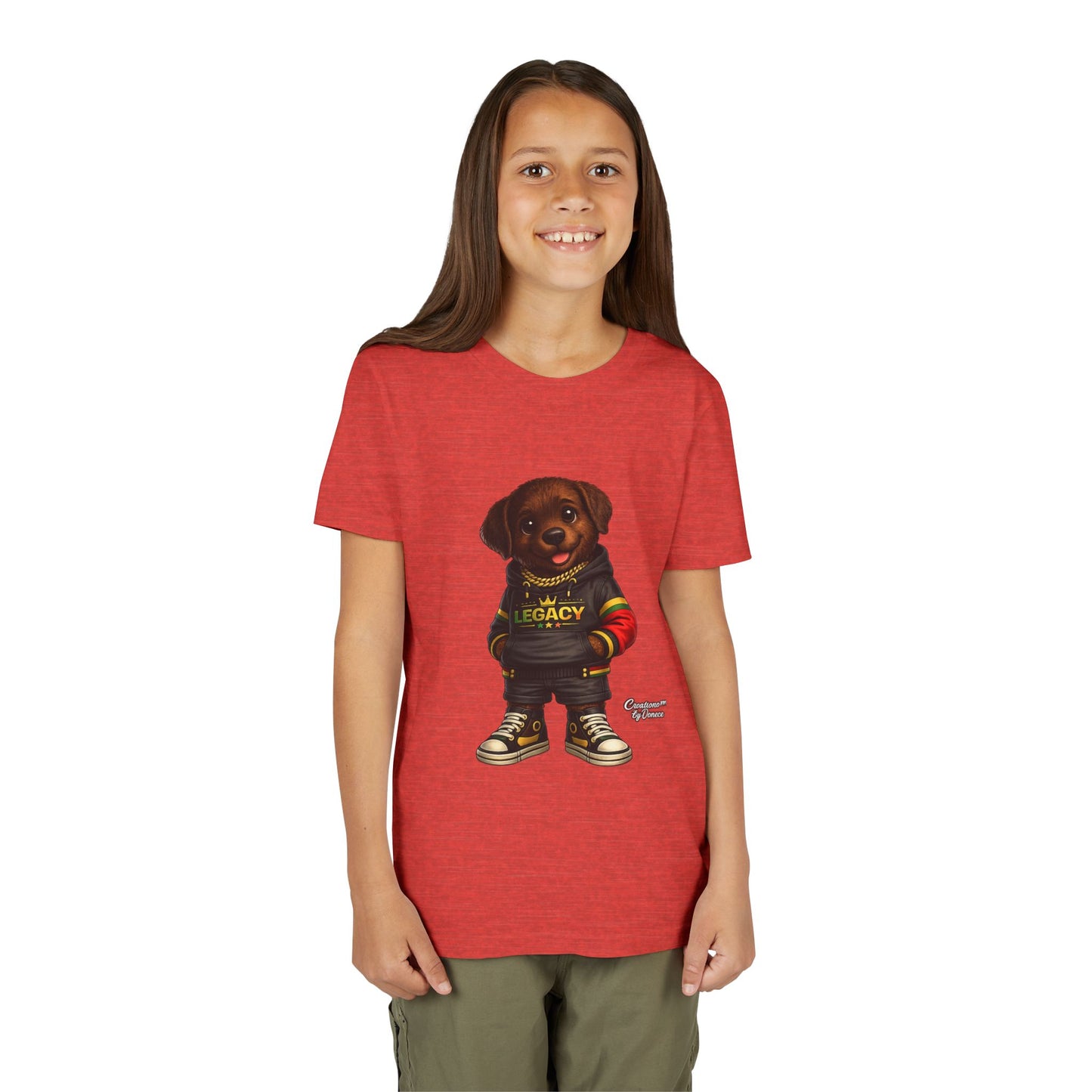 Youth Dog Tee — 'Legacy' Streetwear Puppy Graphic Shirt