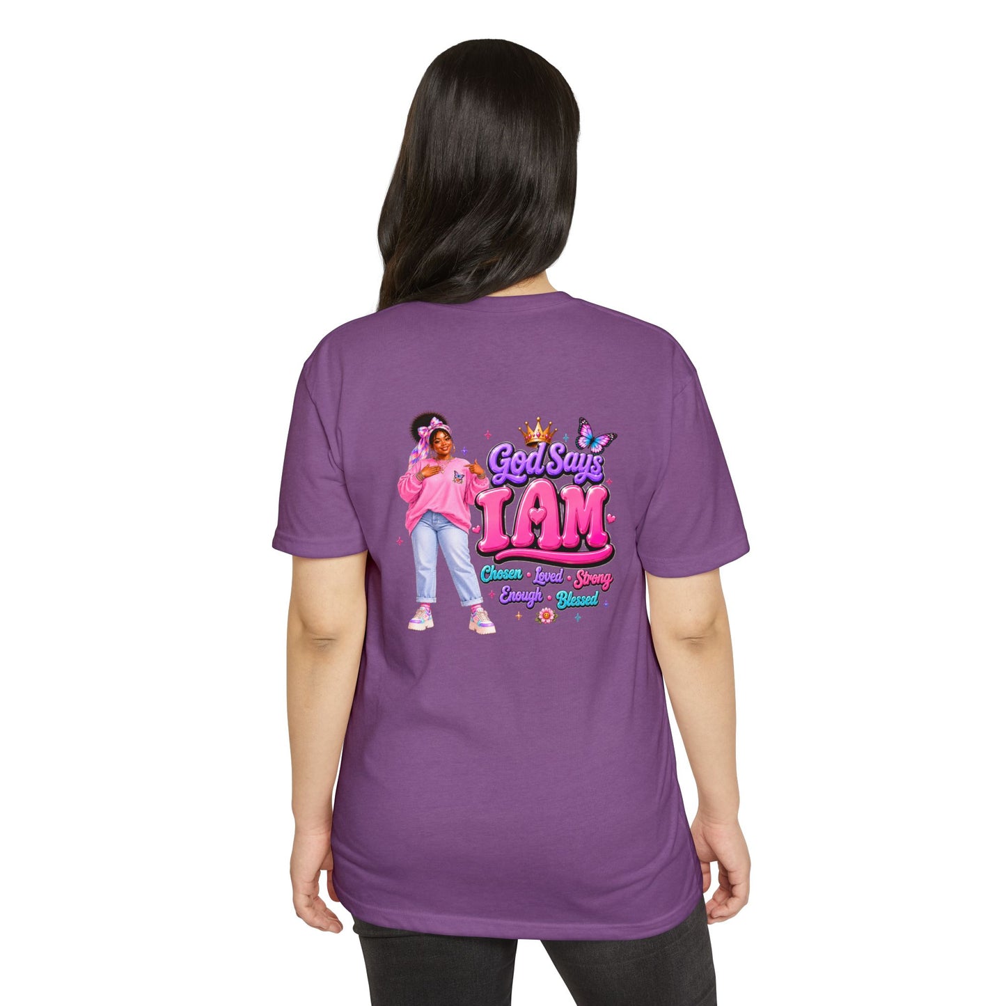 God Says I Am Tee — Inspirational Christian Graphic T-Shirt