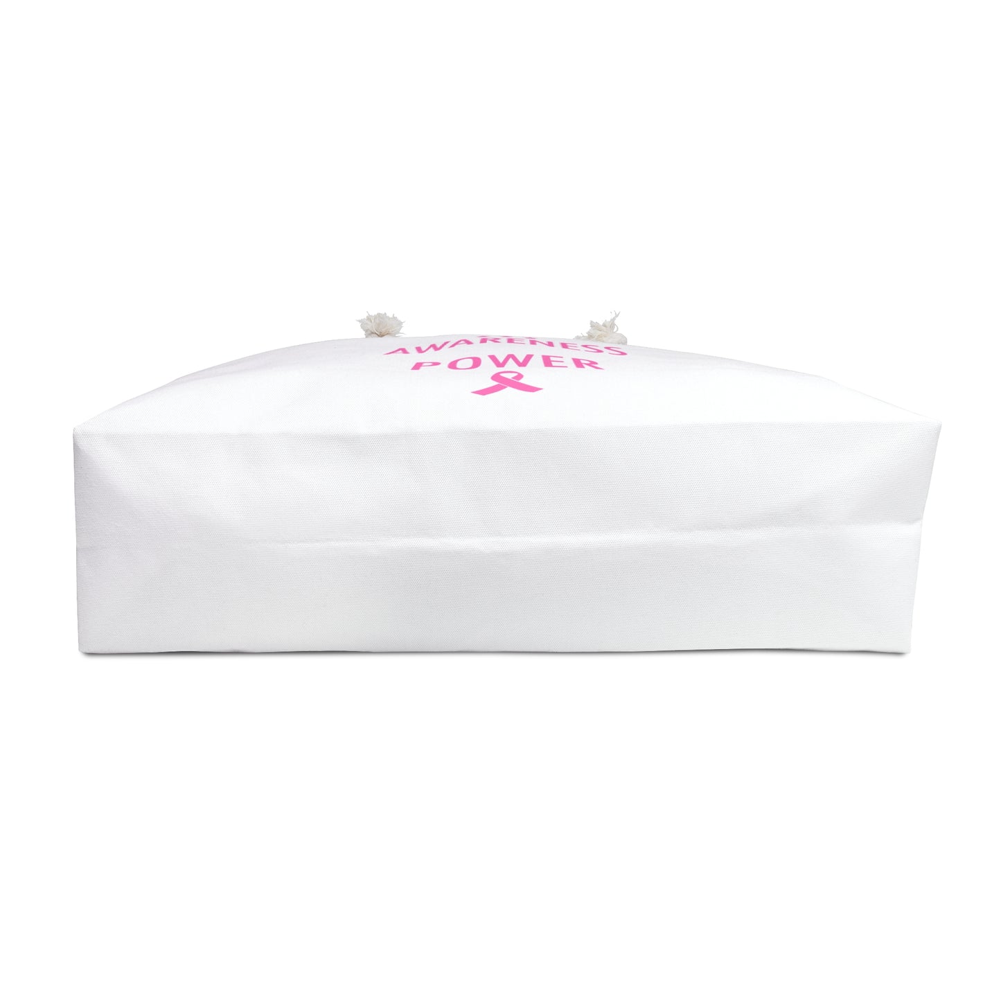 Breast Cancer Awareness Weekender Bag — "Awareness Power" Pink Ribbon Tote
