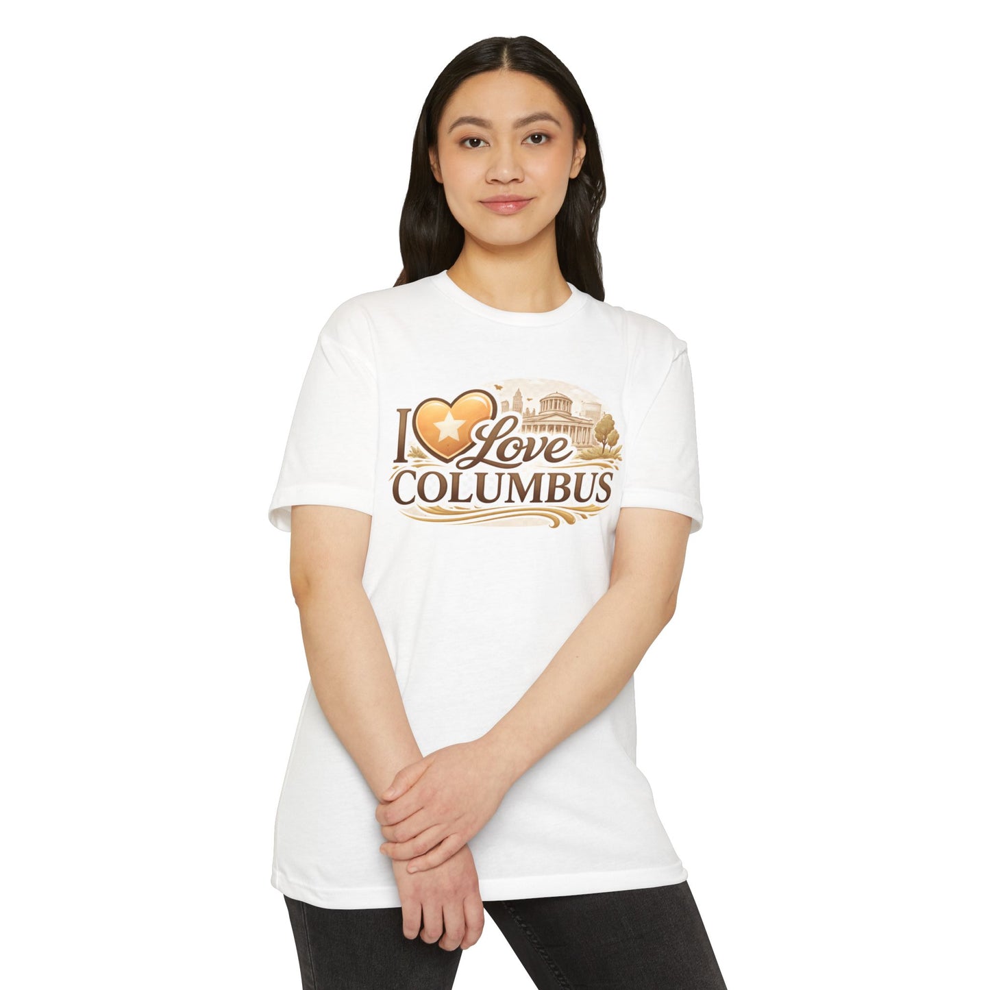 I Love Columbus T-Shirt — City Skyline Ohio Souvenir Tee
