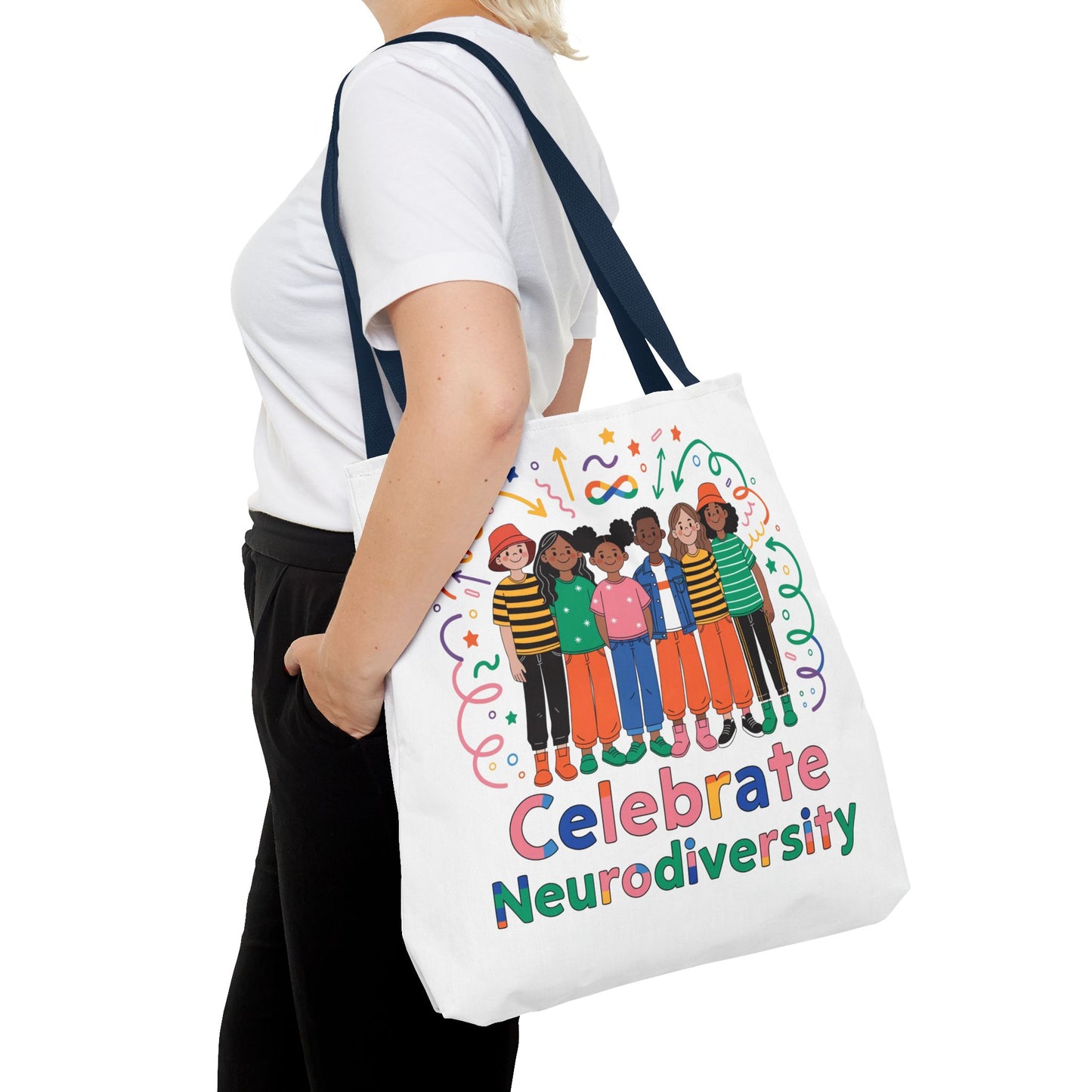 Celebrate Neurodiversity Tote Bag — Inclusive Pride Reusable Shopper