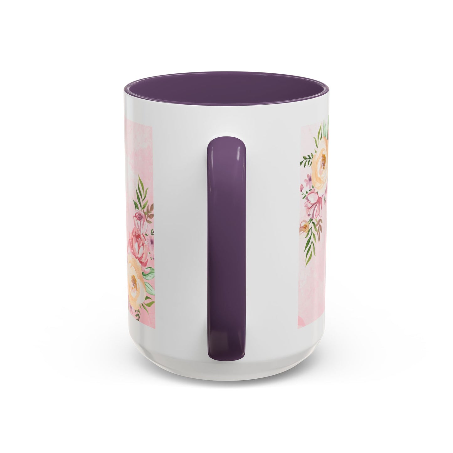 She is Mom Floral Accent Coffee Mug – ‘She is strong, loving, selfless and beautiful’ Gift for Mother’s Day