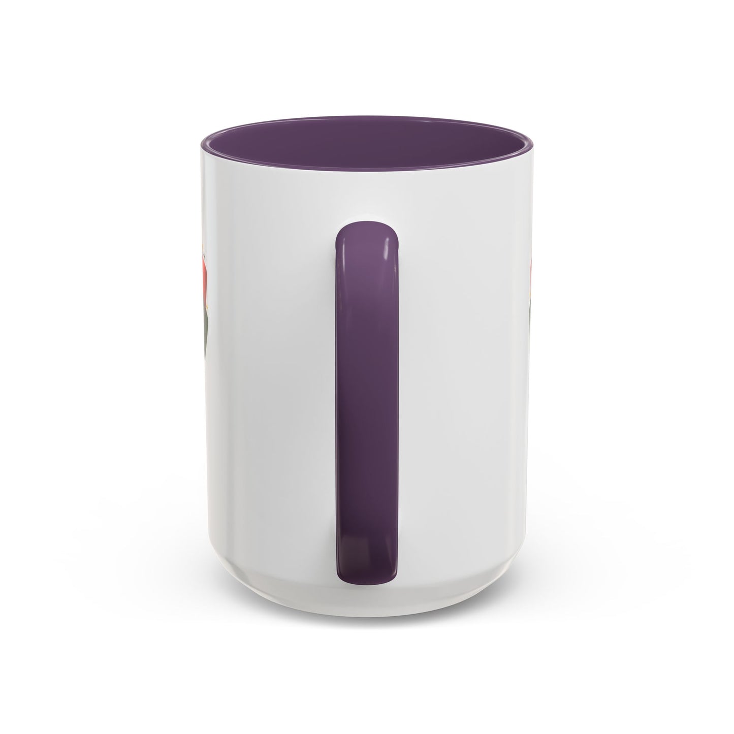 Juneteenth Ribbon Coffee Mug — Black/Red/Green Celebration Accent Mug